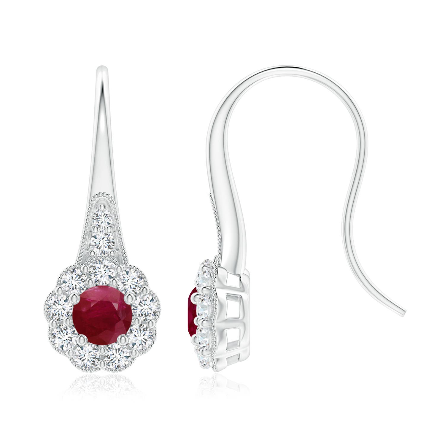 A - Ruby / 2.27 CT / 14 KT White Gold