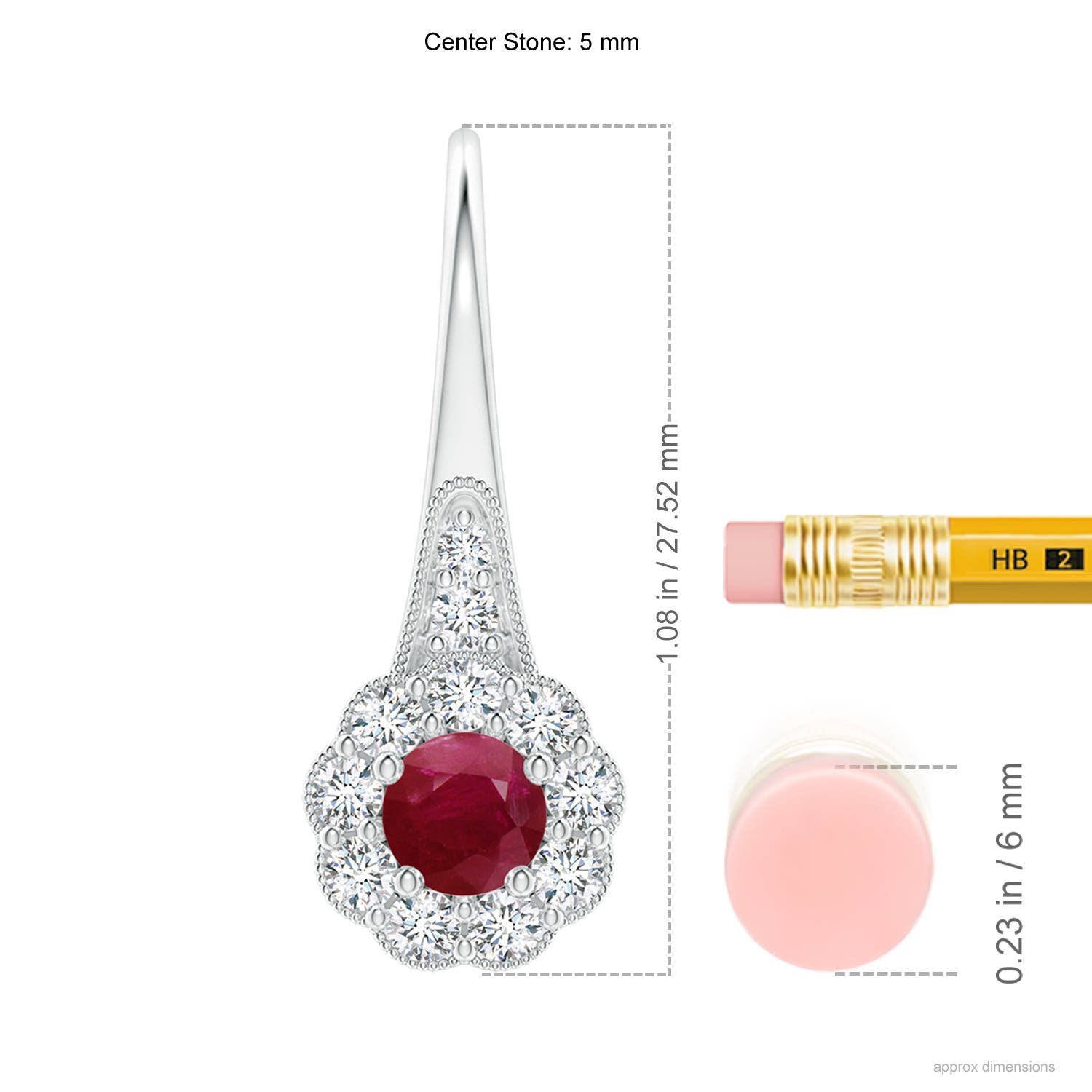 A - Ruby / 2.27 CT / 14 KT White Gold