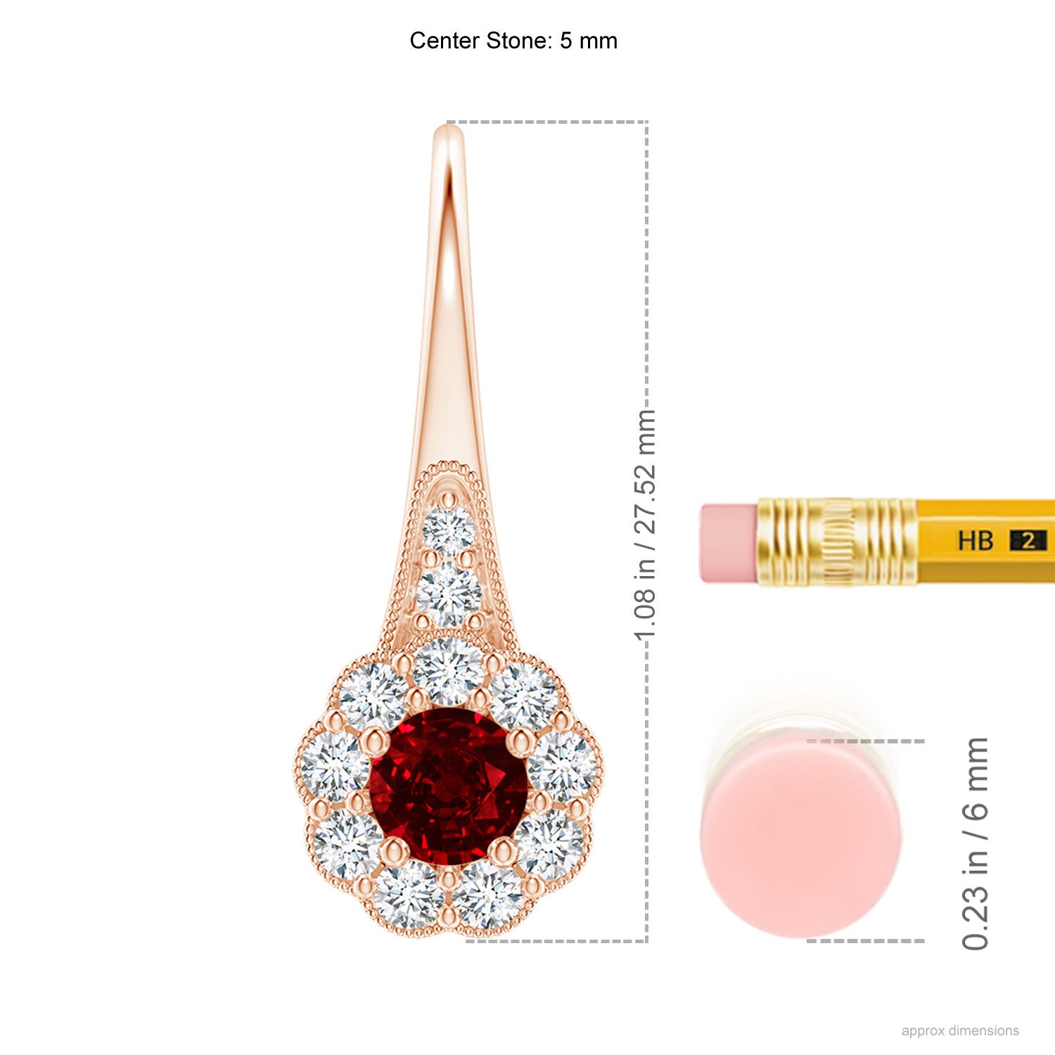 AAAA - Ruby / 2.27 CT / 14 KT Rose Gold