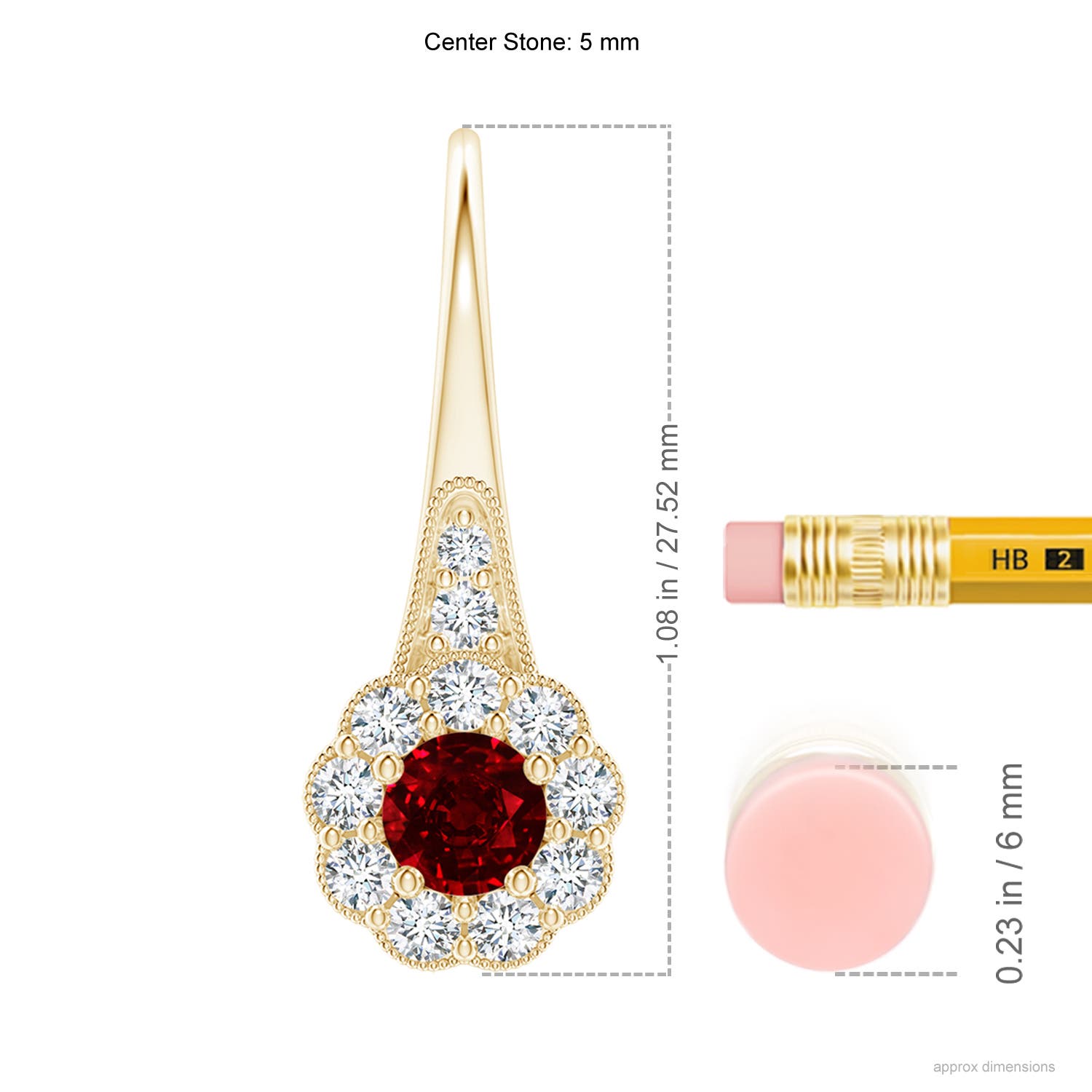 AAAA - Ruby / 2.27 CT / 14 KT Yellow Gold