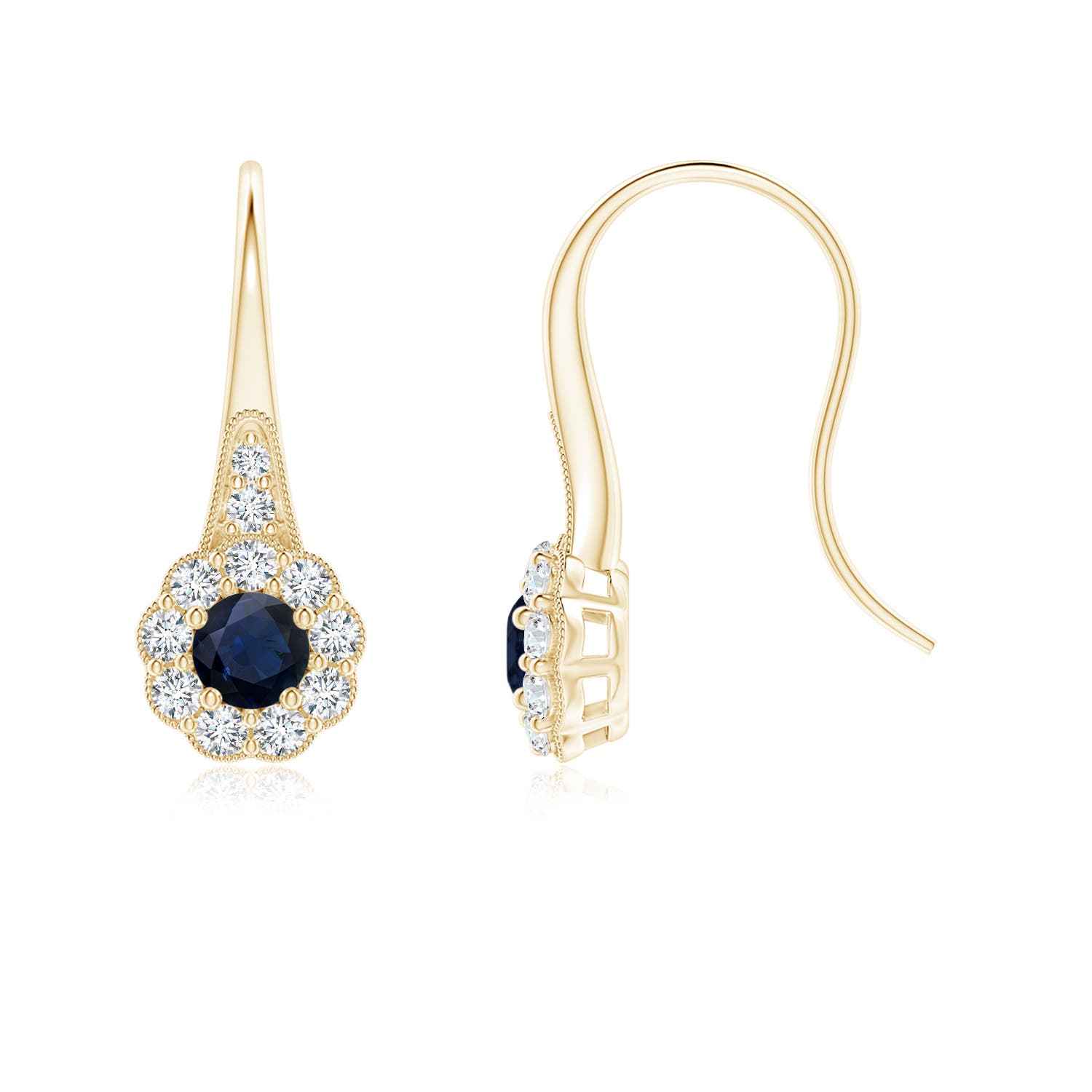 A - Blue Sapphire / 1.18 CT / 14 KT Yellow Gold