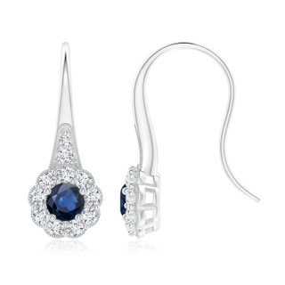 Round AA Blue Sapphire