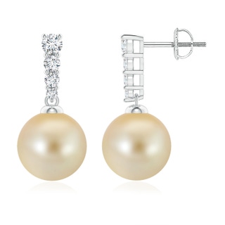 Round AAA Golden South Sea Cultured Pearl