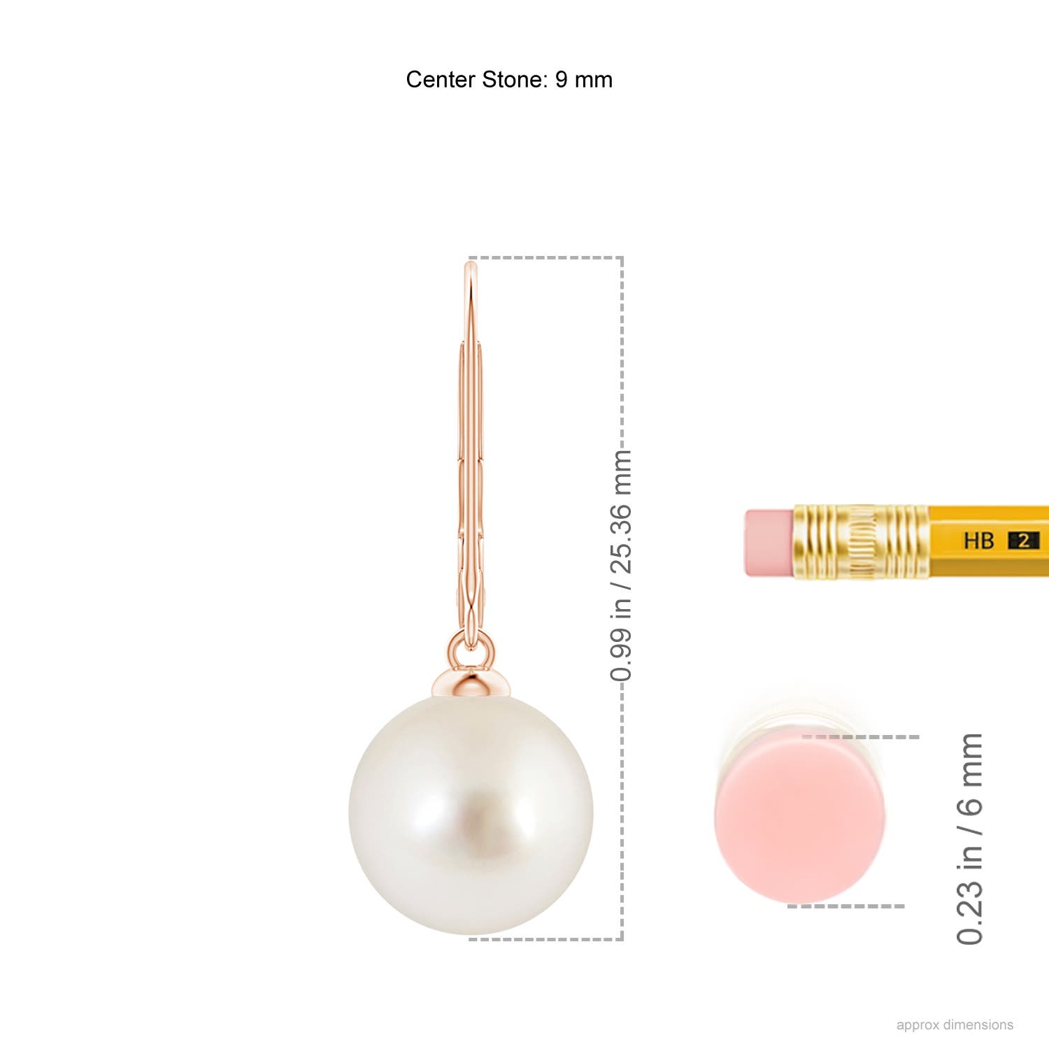 AAAA - South Sea Cultured Pearl / 10.5 CT / 14 KT Rose Gold