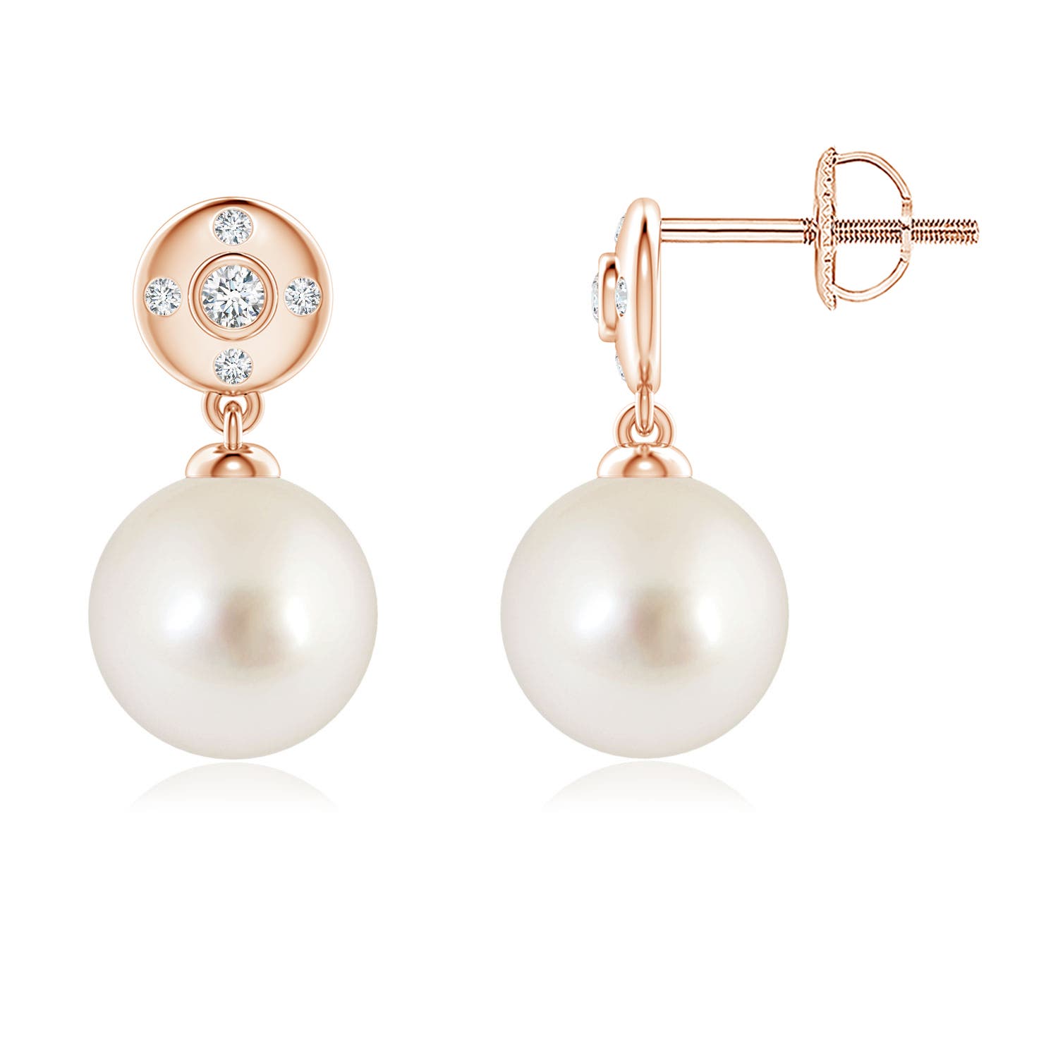 AAAA - South Sea Cultured Pearl / 7.49 CT / 14 KT Rose Gold