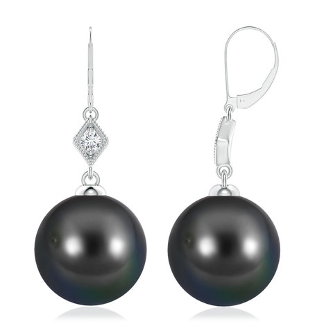 Pendientes de platino de perlas - Oferta Limitada en Stock