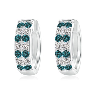 Round AA Enhanced Blue Diamond