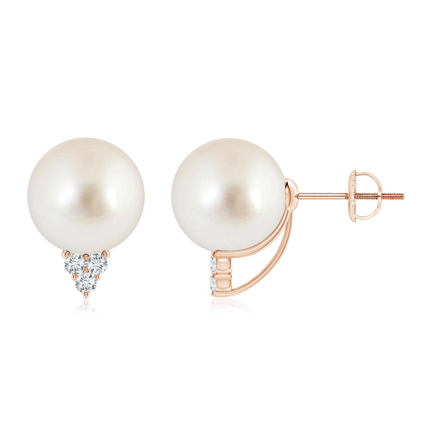 AAAA - South Sea Cultured Pearl / 14.53 CT / 14 KT Rose Gold