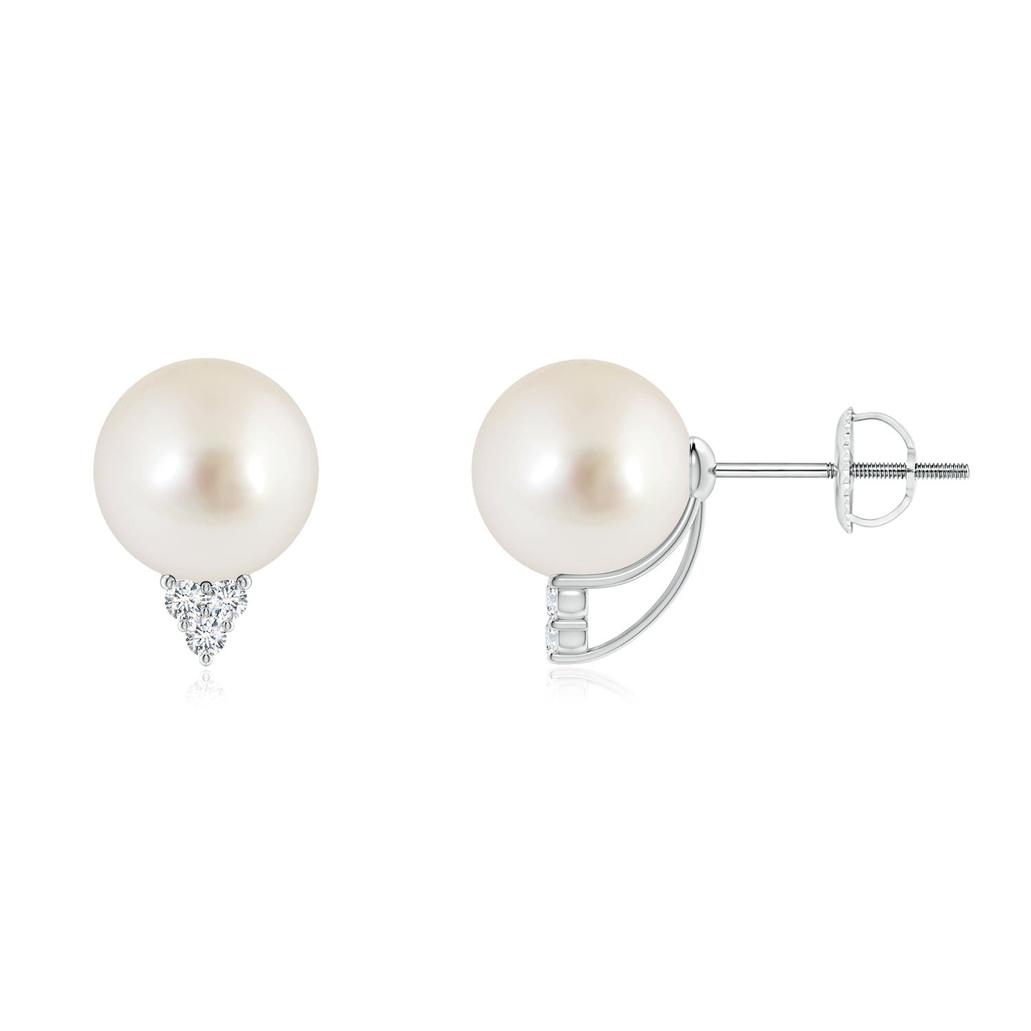 AAAA - South Sea Cultured Pearl / 7.48 CT / 14 KT White Gold