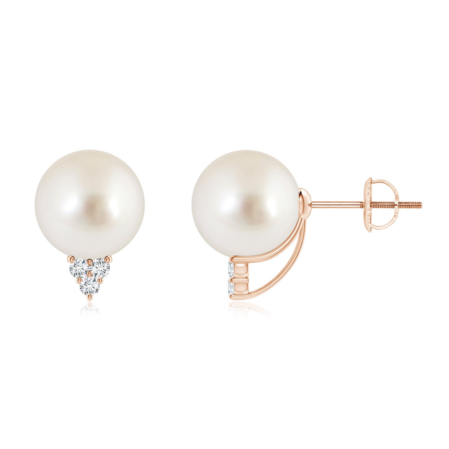 AAAA - South Sea Cultured Pearl / 10.61 CT / 14 KT Rose Gold