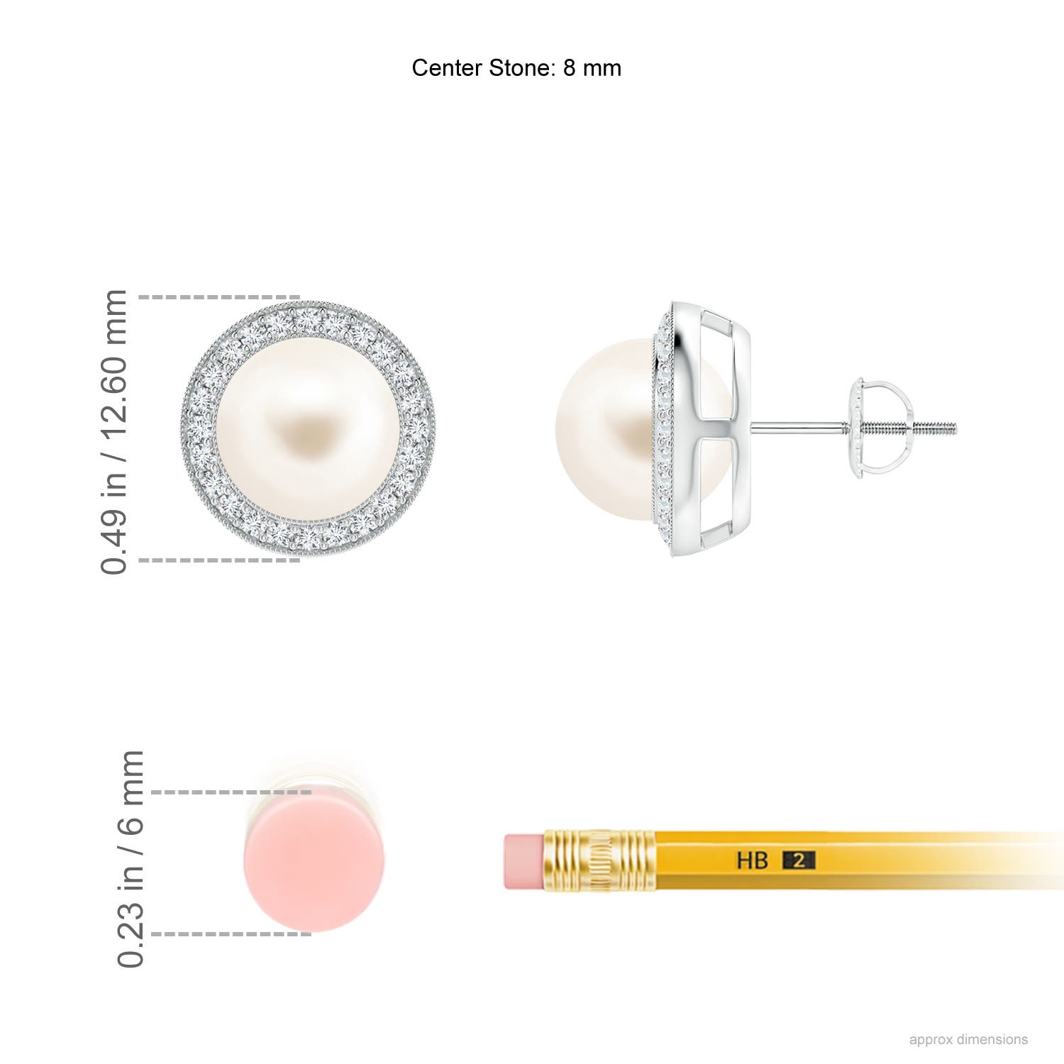 AAA / 7.78 CT / 14 KT White Gold