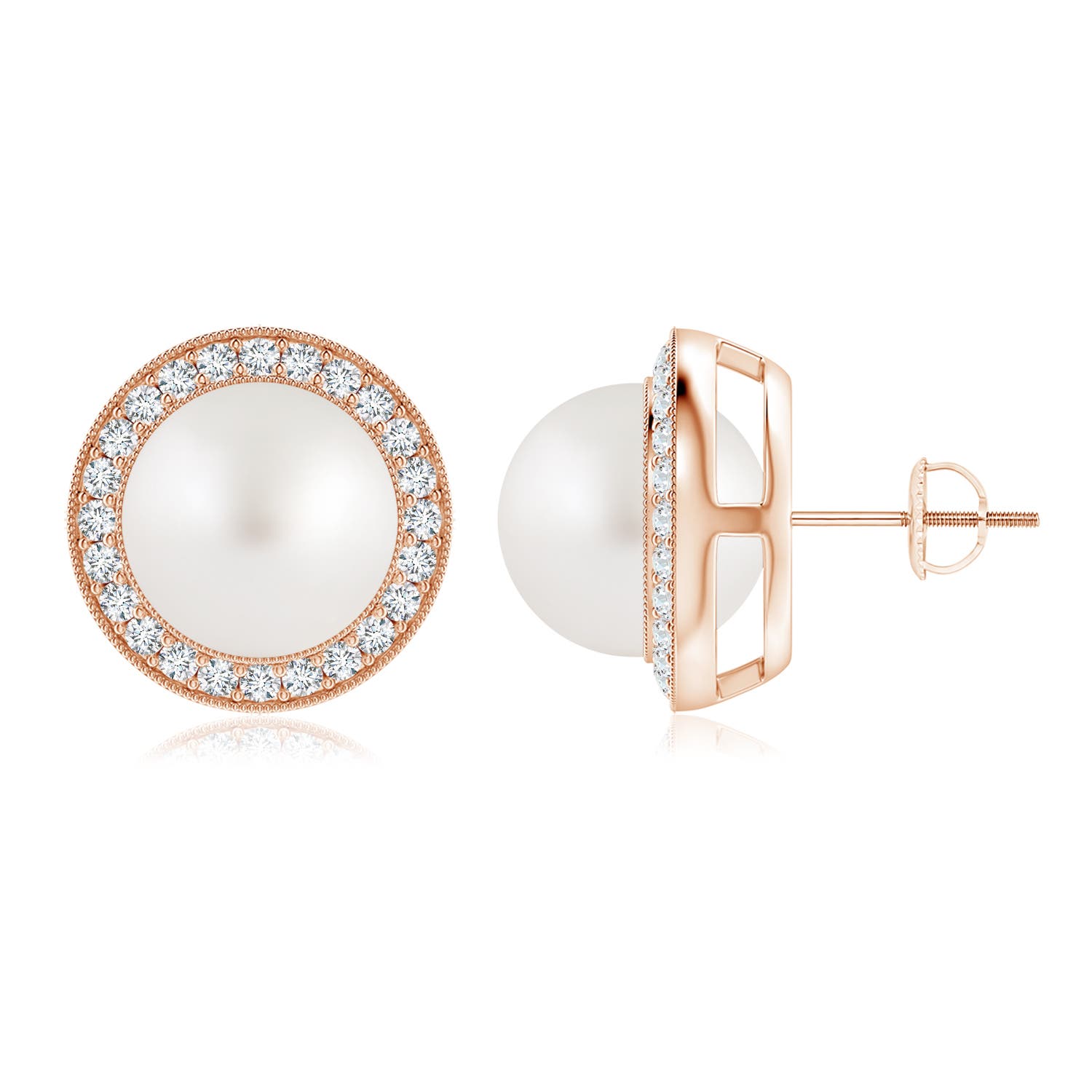 AA - South Sea Cultured Pearl / 15.07 CT / 14 KT Rose Gold