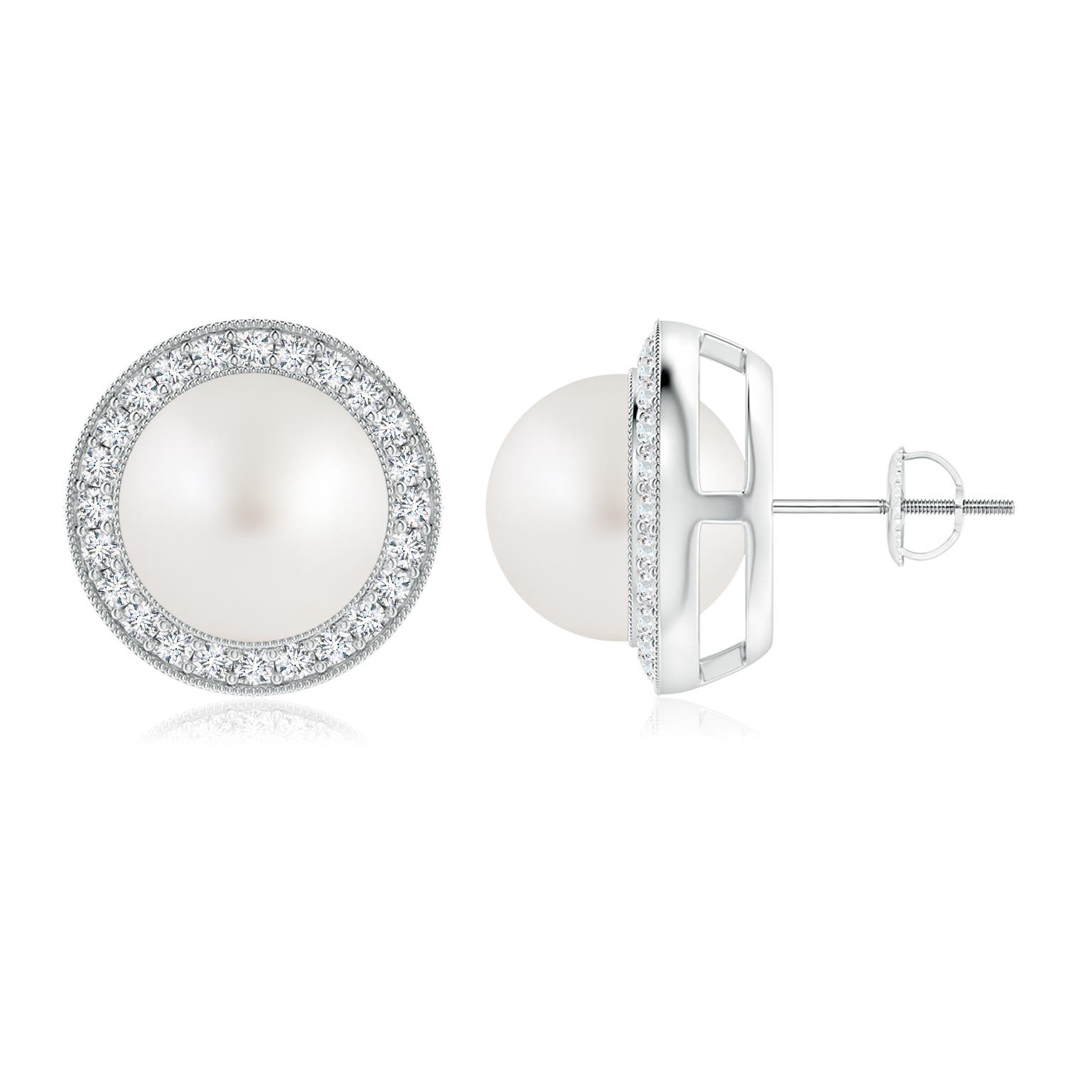 AA - South Sea Cultured Pearl / 15.07 CT / 14 KT White Gold