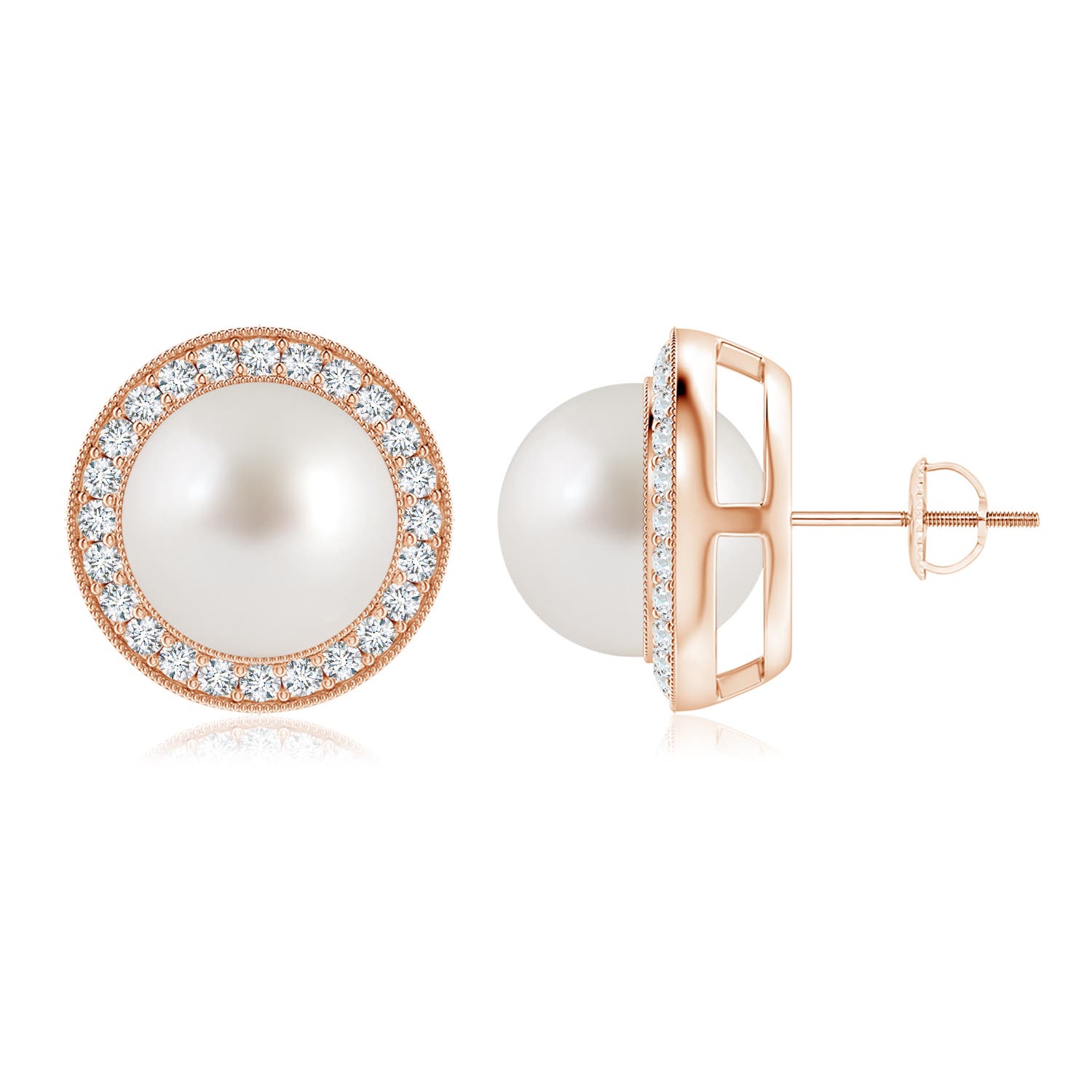 AAA - South Sea Cultured Pearl / 15.07 CT / 14 KT Rose Gold