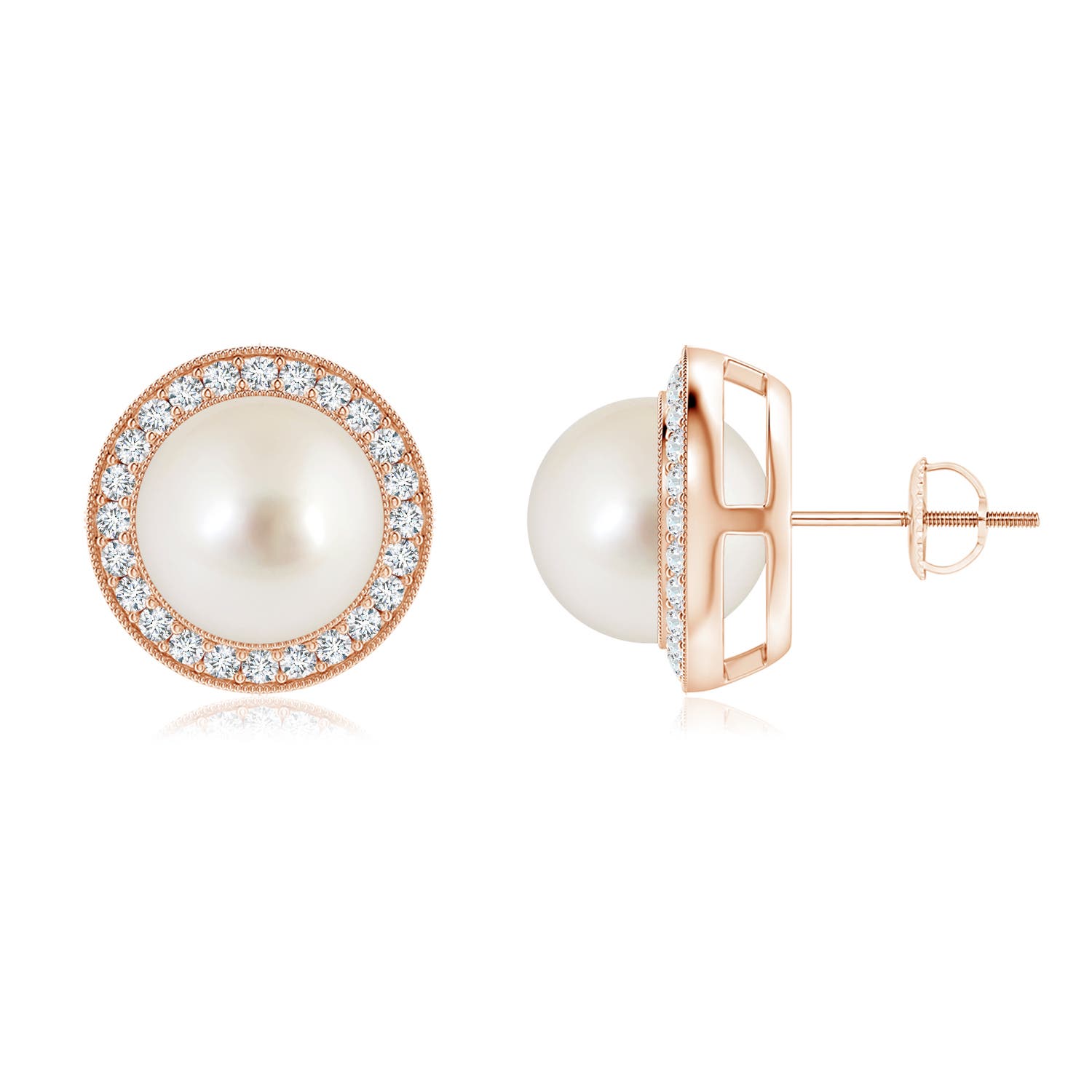 AAAA - South Sea Cultured Pearl / 11.03 CT / 14 KT Rose Gold