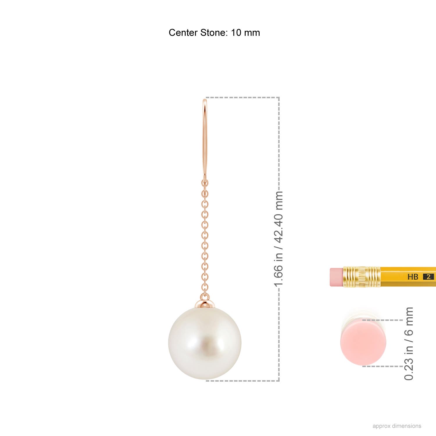 AAAA - South Sea Cultured Pearl / 14.4 CT / 14 KT Rose Gold