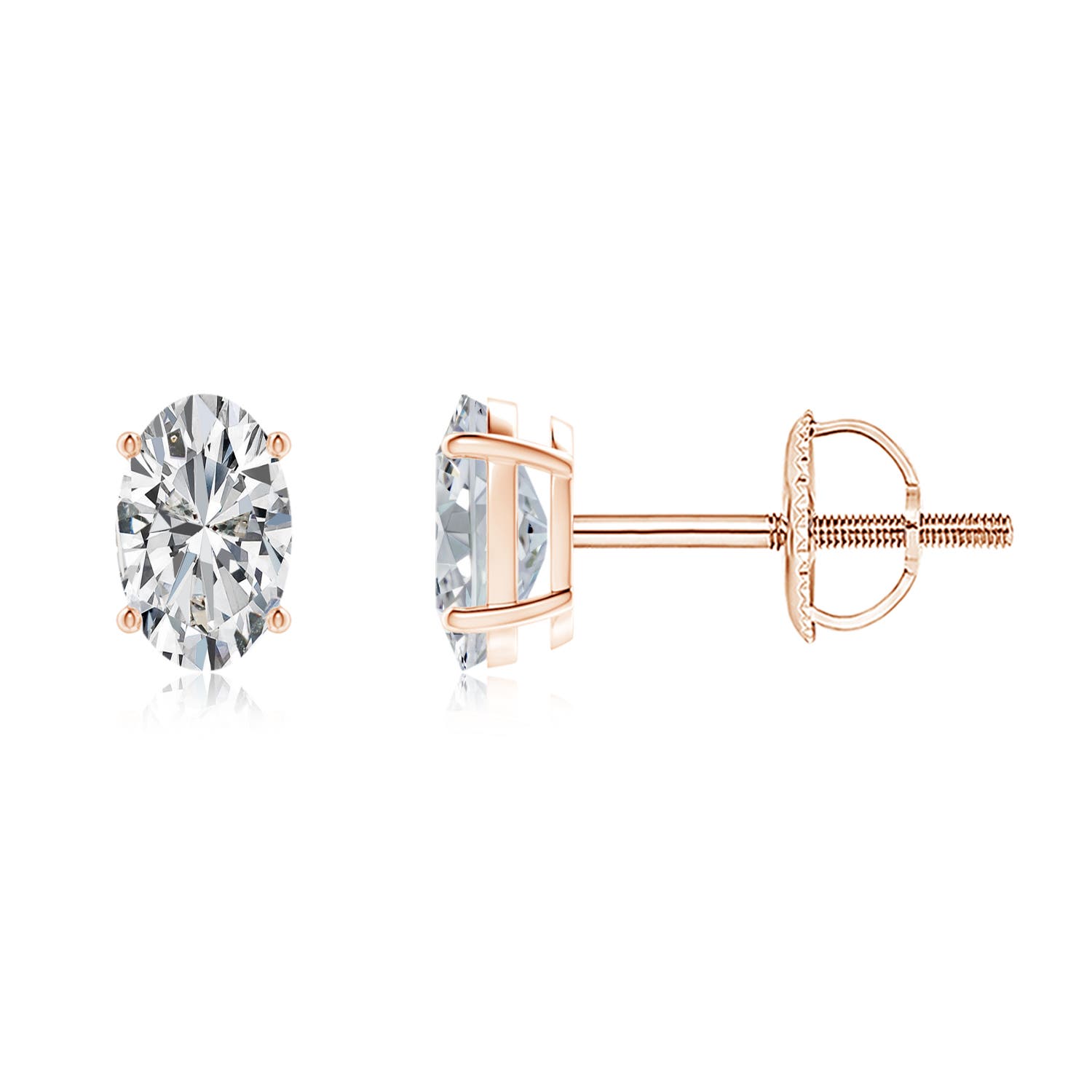 H, SI2 / 0.66 CT / 14 KT Rose Gold