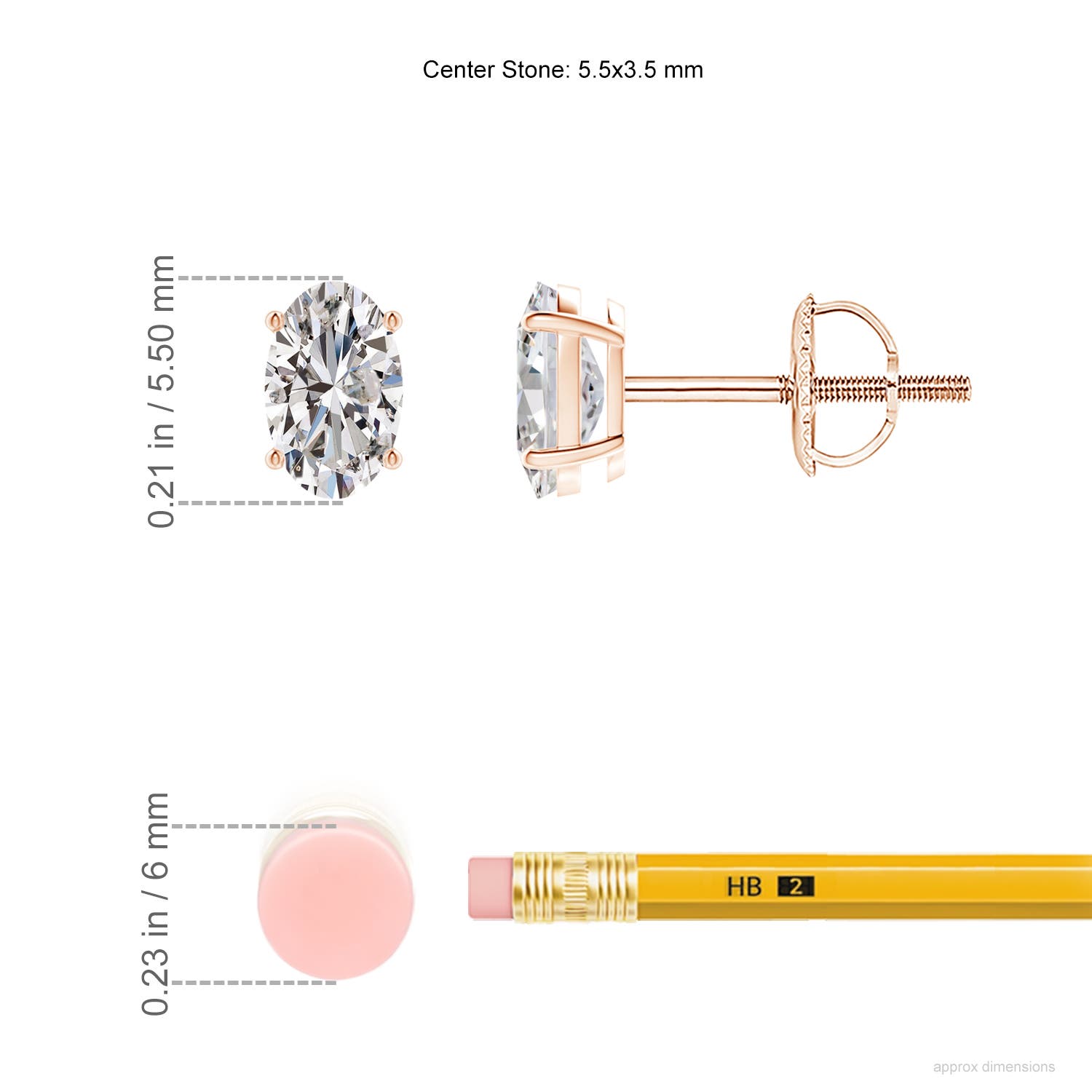 I-J, I1-I2 / 0.66 CT / 14 KT Rose Gold