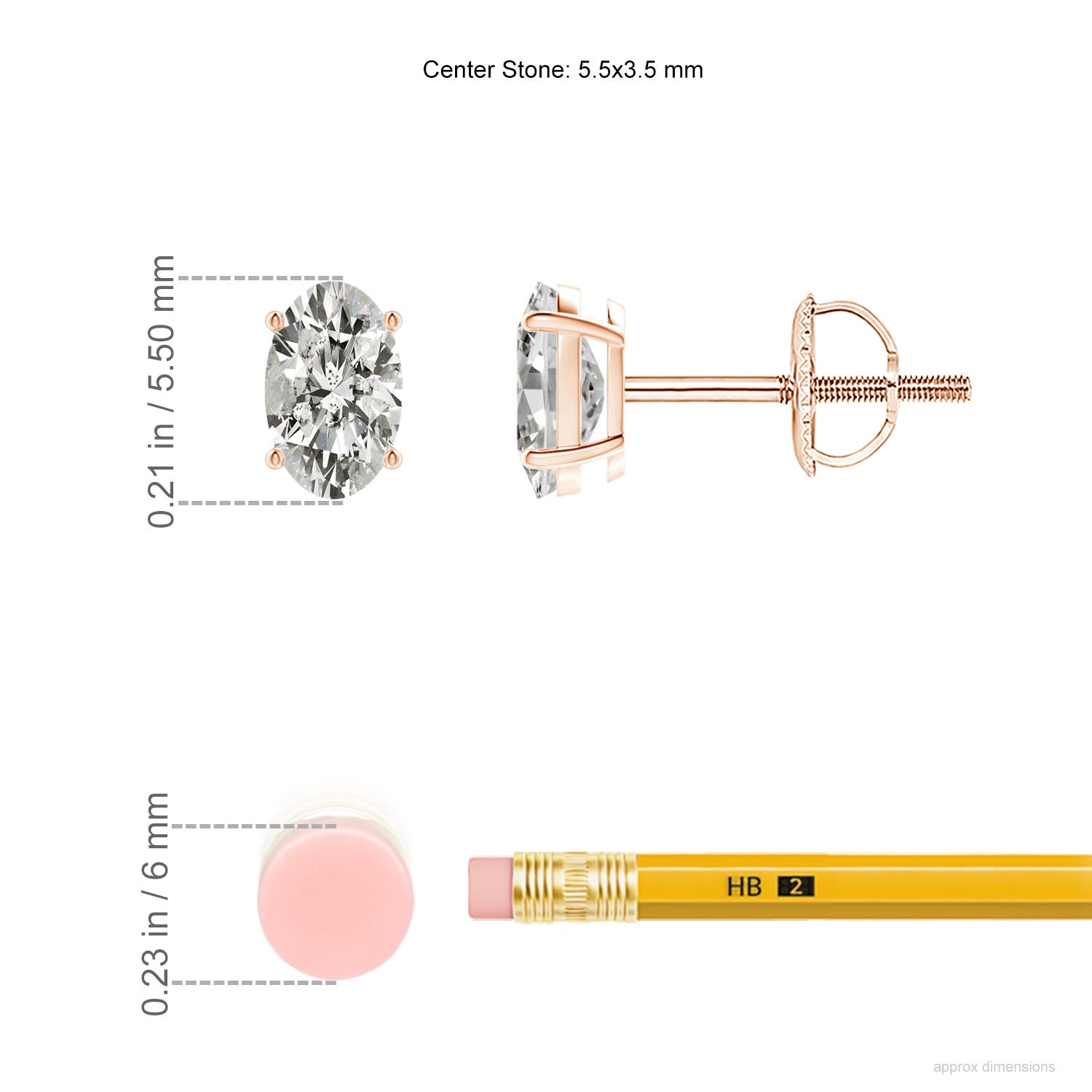 K, I3 / 0.66 CT / 14 KT Rose Gold