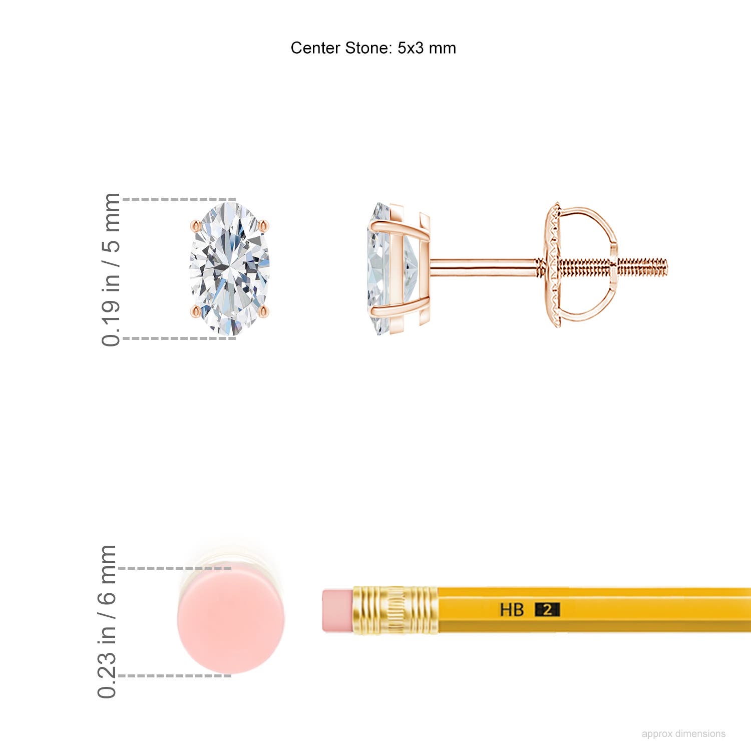 G, VS2 / 0.42 CT / 14 KT Rose Gold