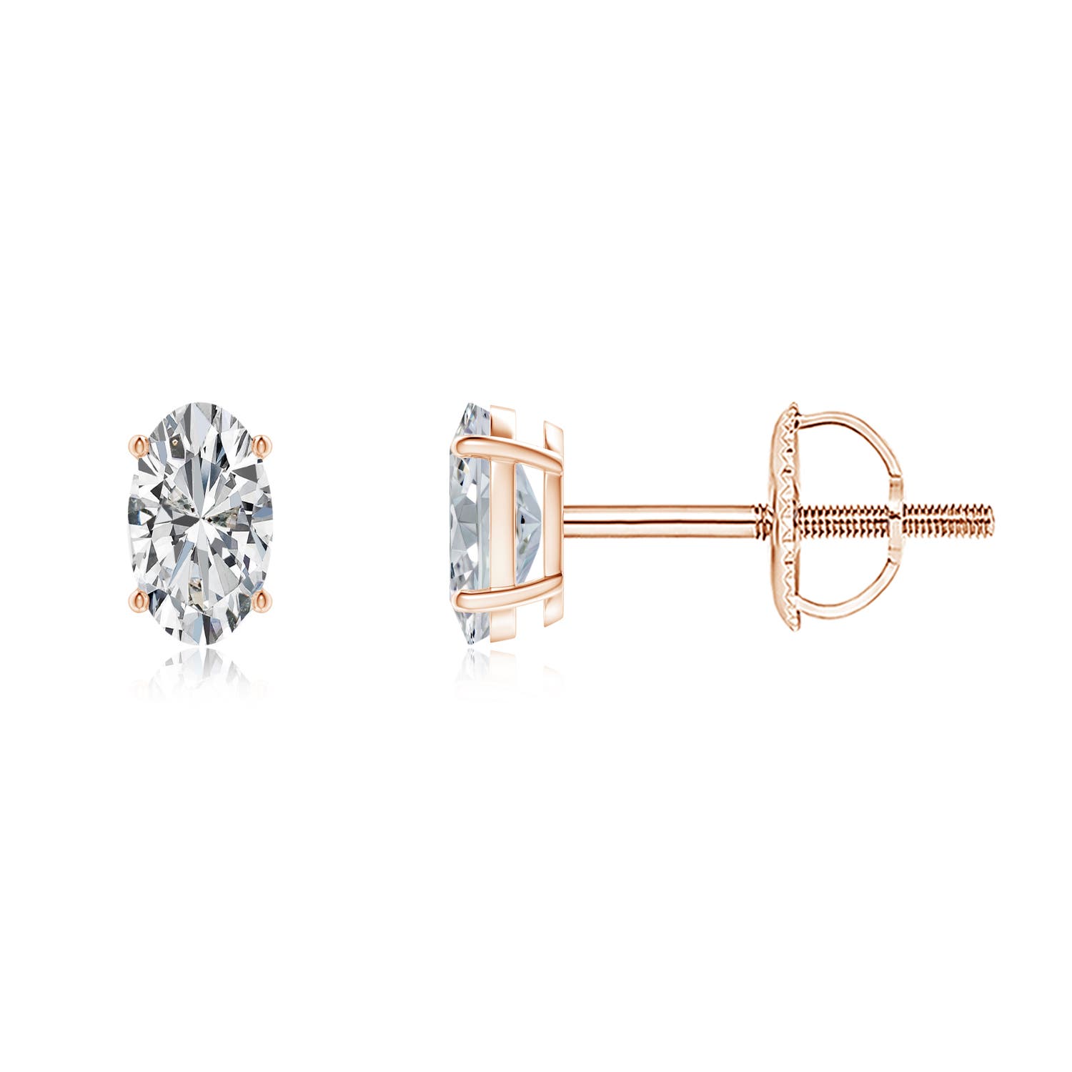 H, SI2 / 0.42 CT / 14 KT Rose Gold