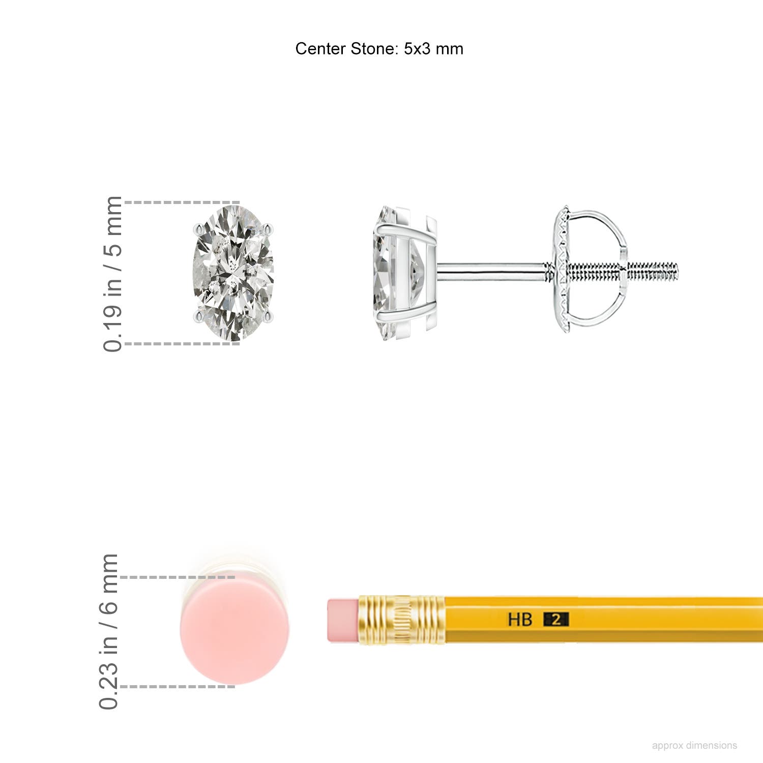 K, I3 / 0.42 CT / 14 KT White Gold