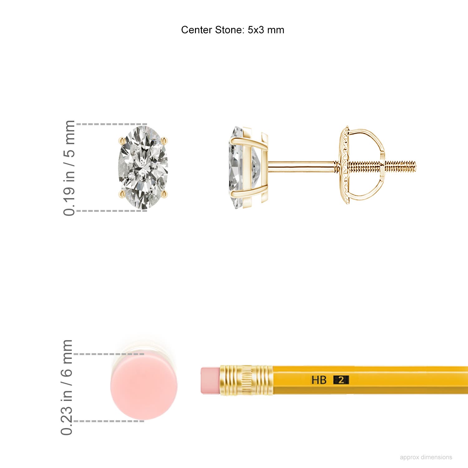 K, I3 / 0.42 CT / 14 KT Yellow Gold