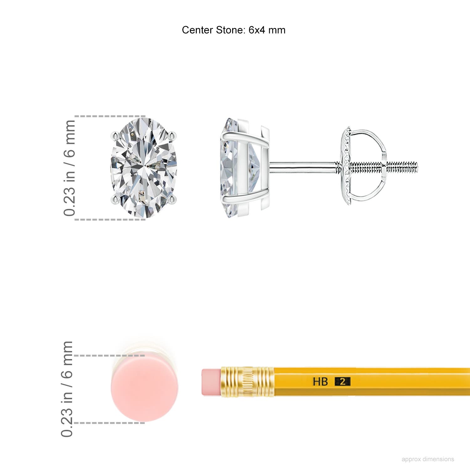 H, SI2 / 0.86 CT / 14 KT White Gold