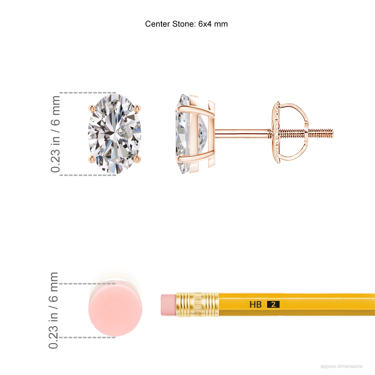 I-J, I1-I2 / 0.86 CT / 14 KT Rose Gold