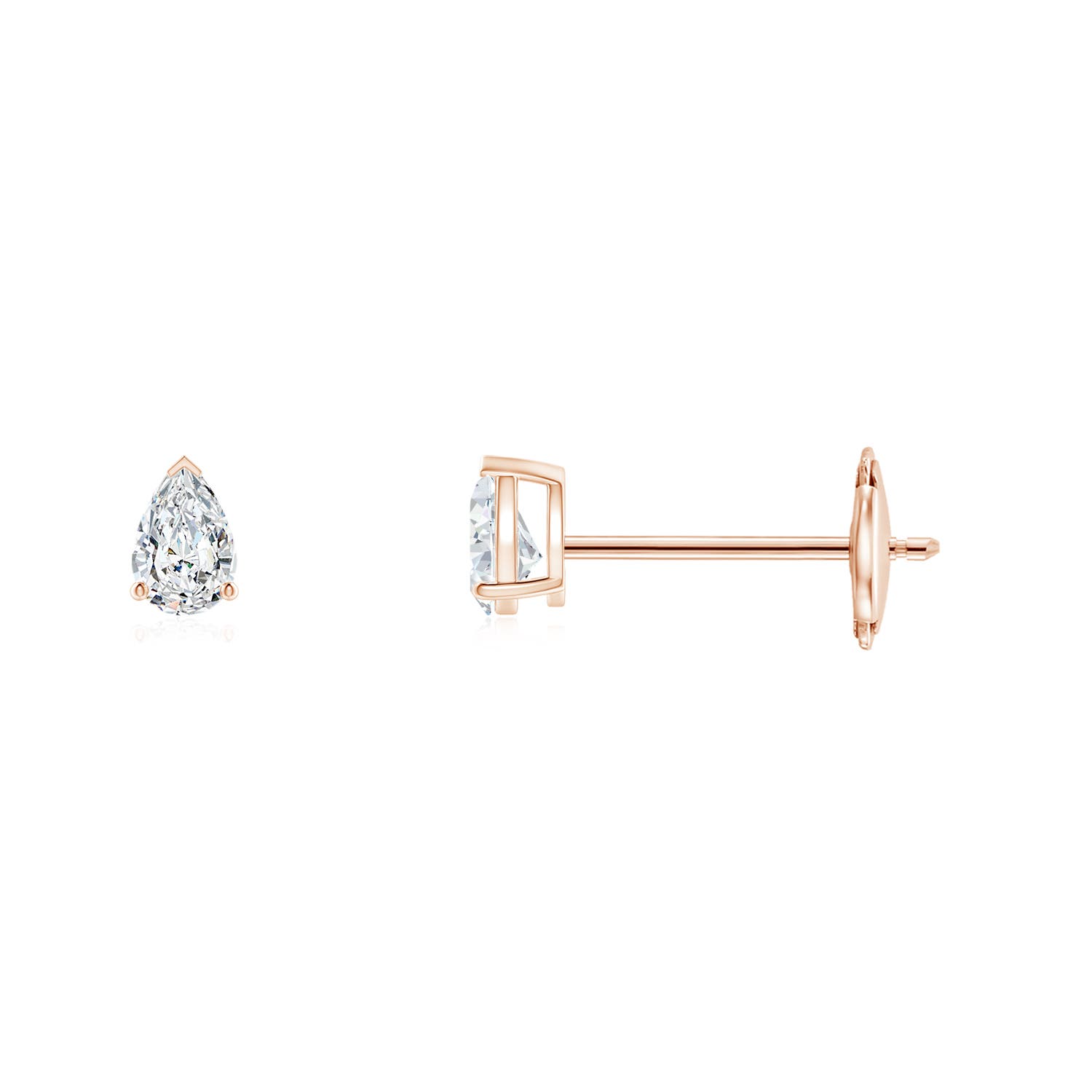 G, VS2 / 0.1 CT / 14 KT Rose Gold