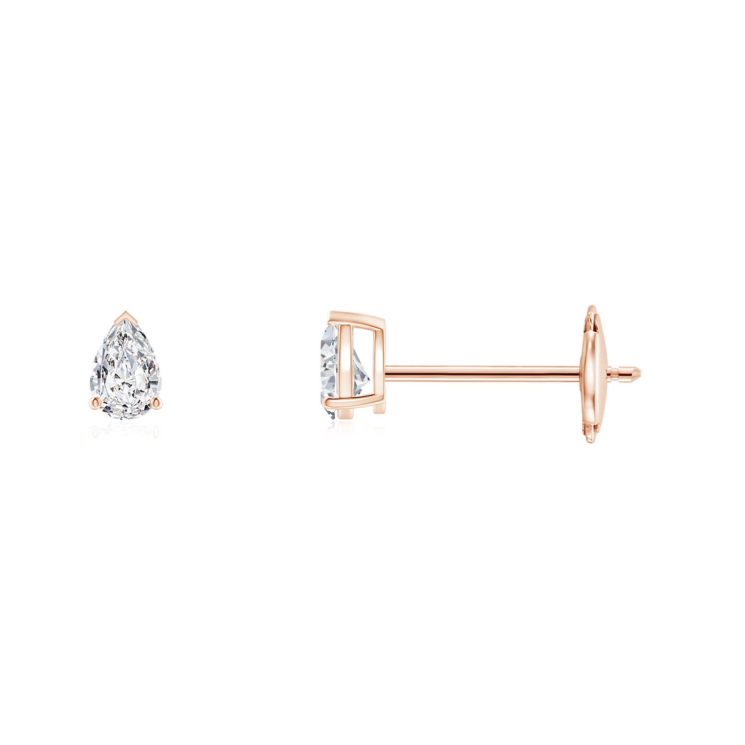 H, SI2 / 0.1 CT / 14 KT Rose Gold