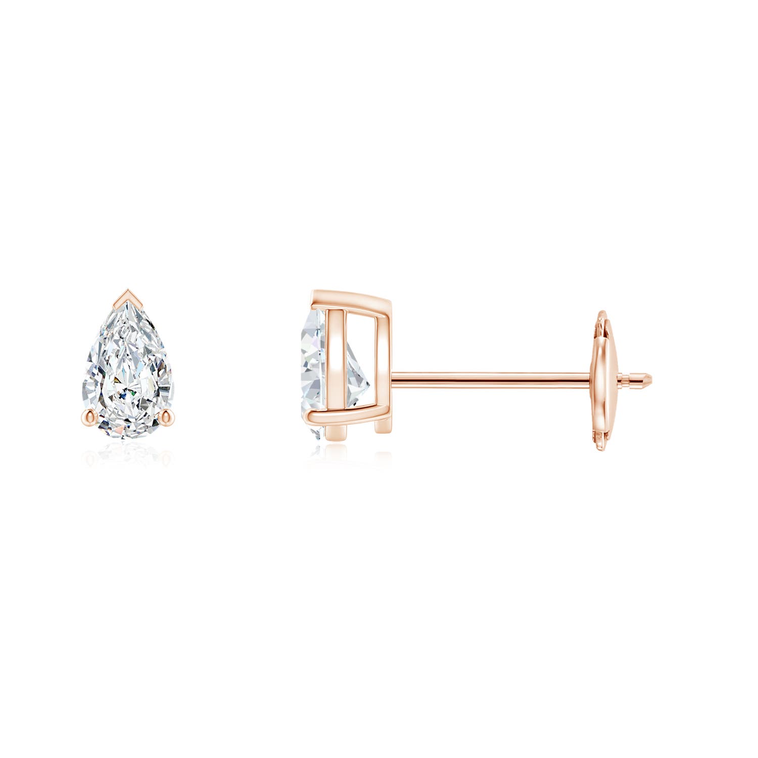 G, VS2 / 0.2 CT / 14 KT Rose Gold