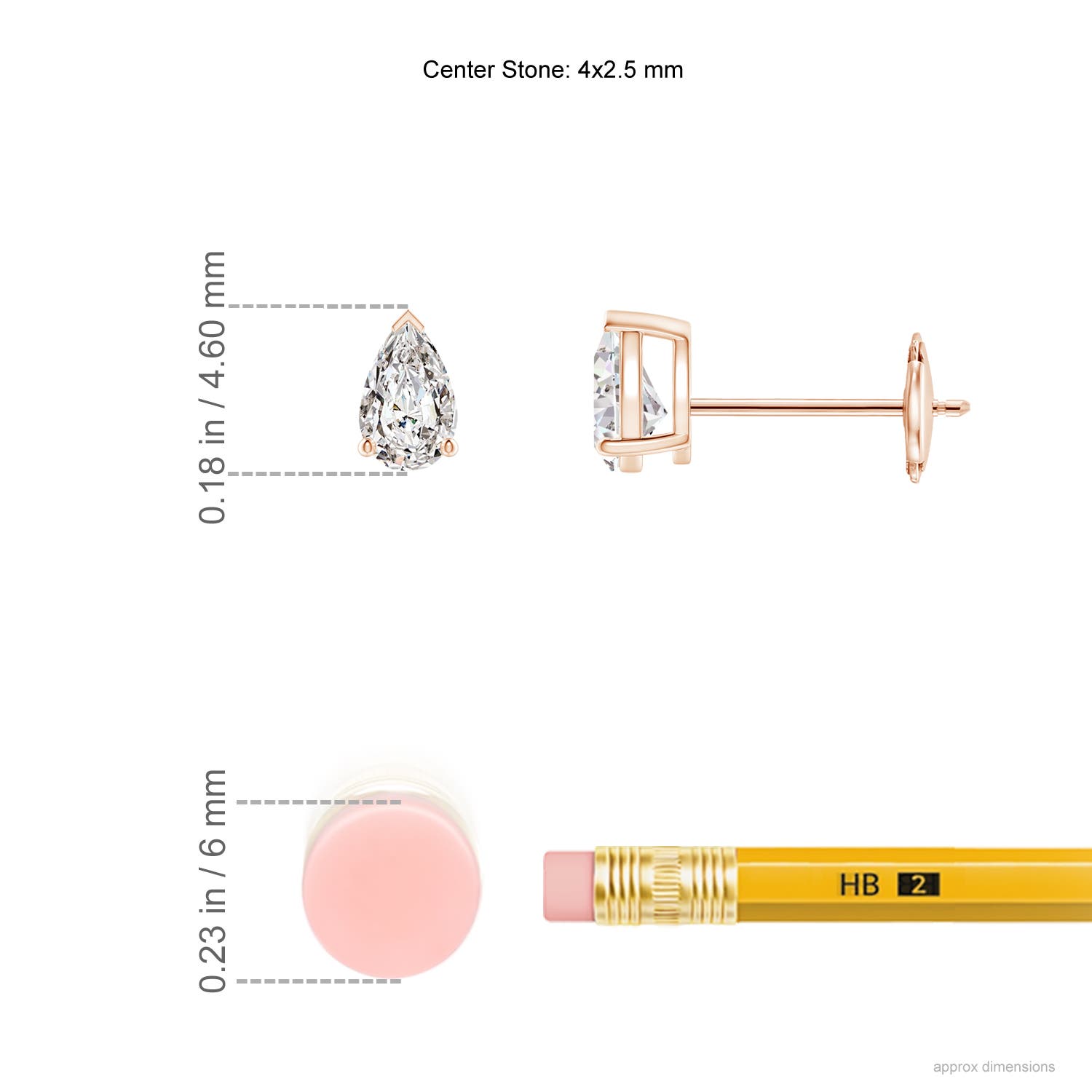 I-J, I1-I2 / 0.2 CT / 14 KT Rose Gold