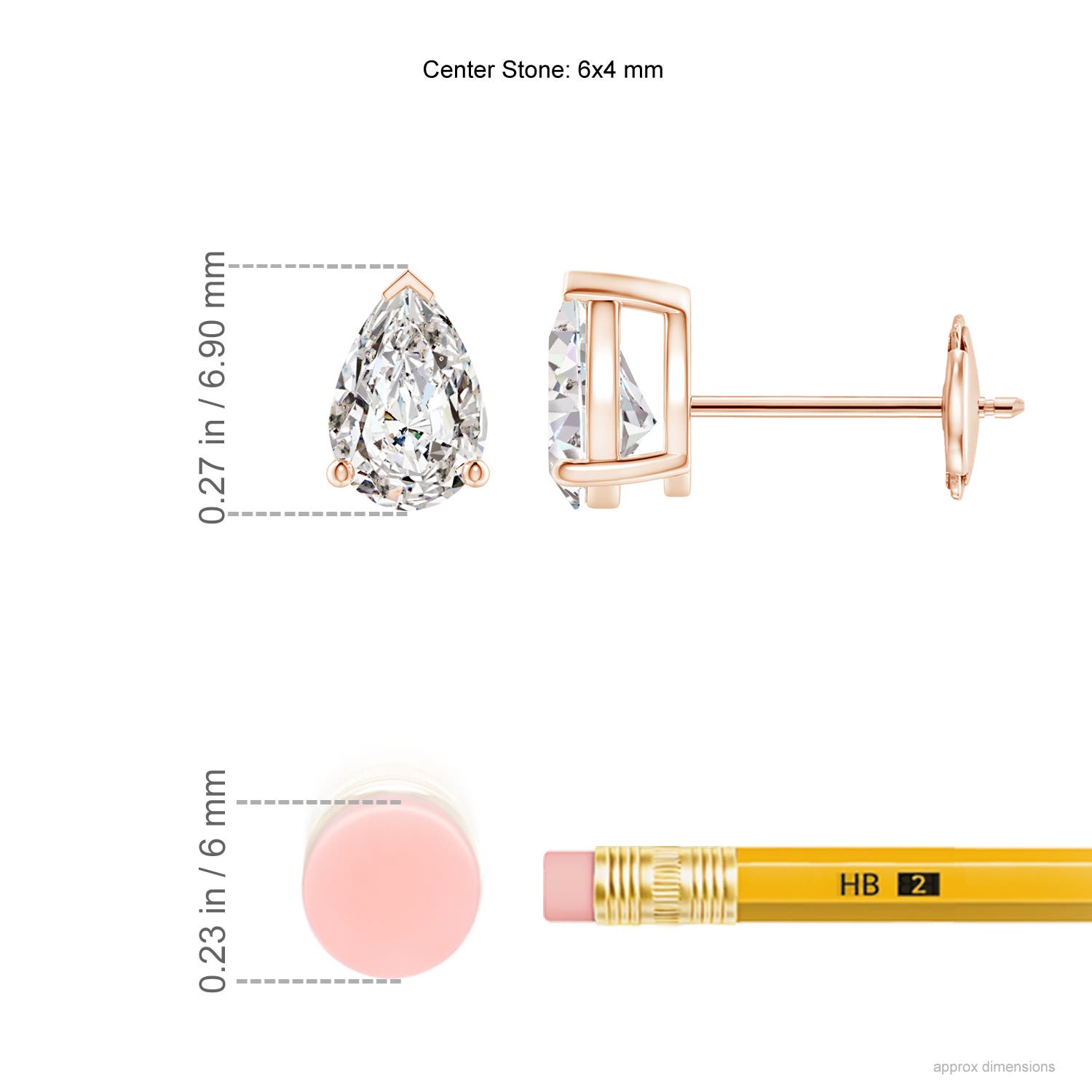 I-J, I1-I2 / 0.8 CT / 14 KT Rose Gold