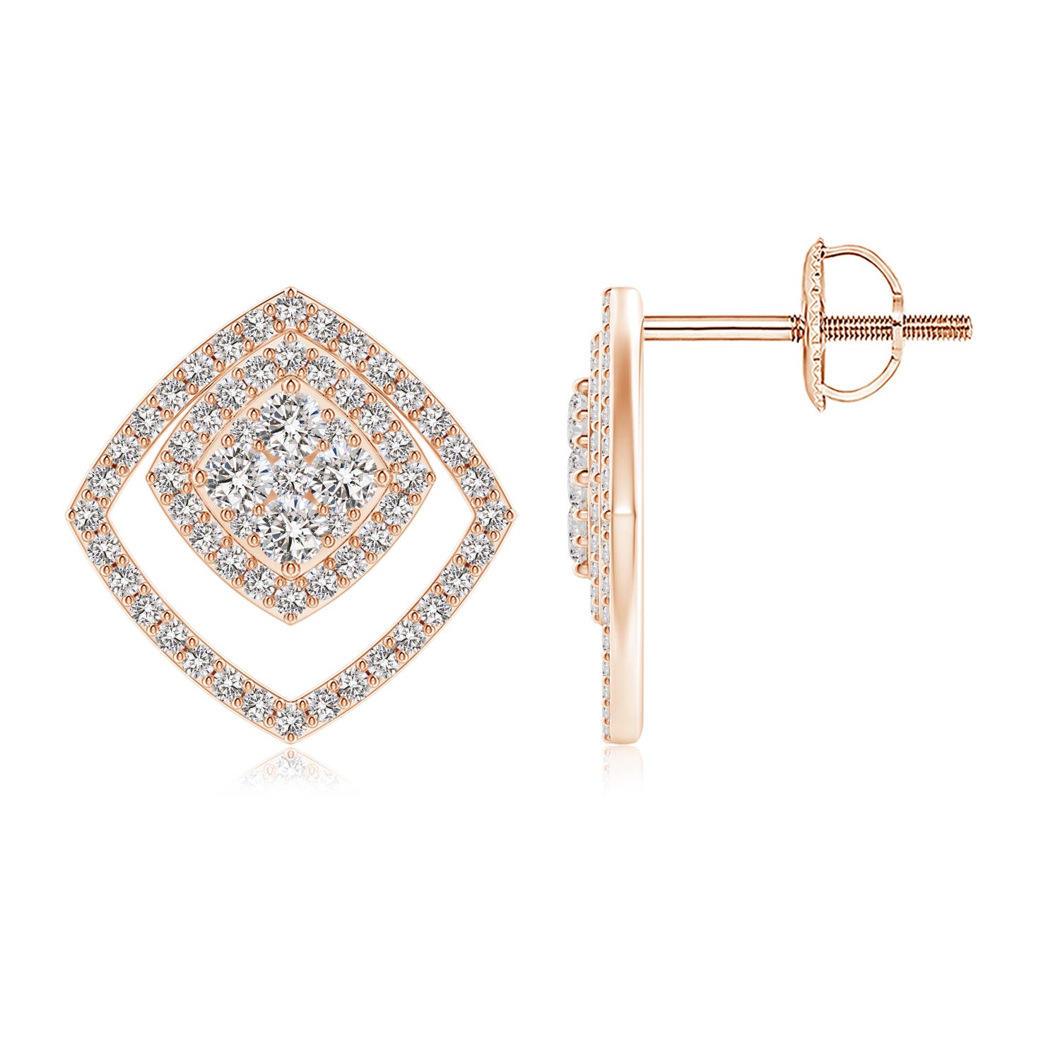 I-J, I1-I2 / 0.76 CT / 14 KT Rose Gold