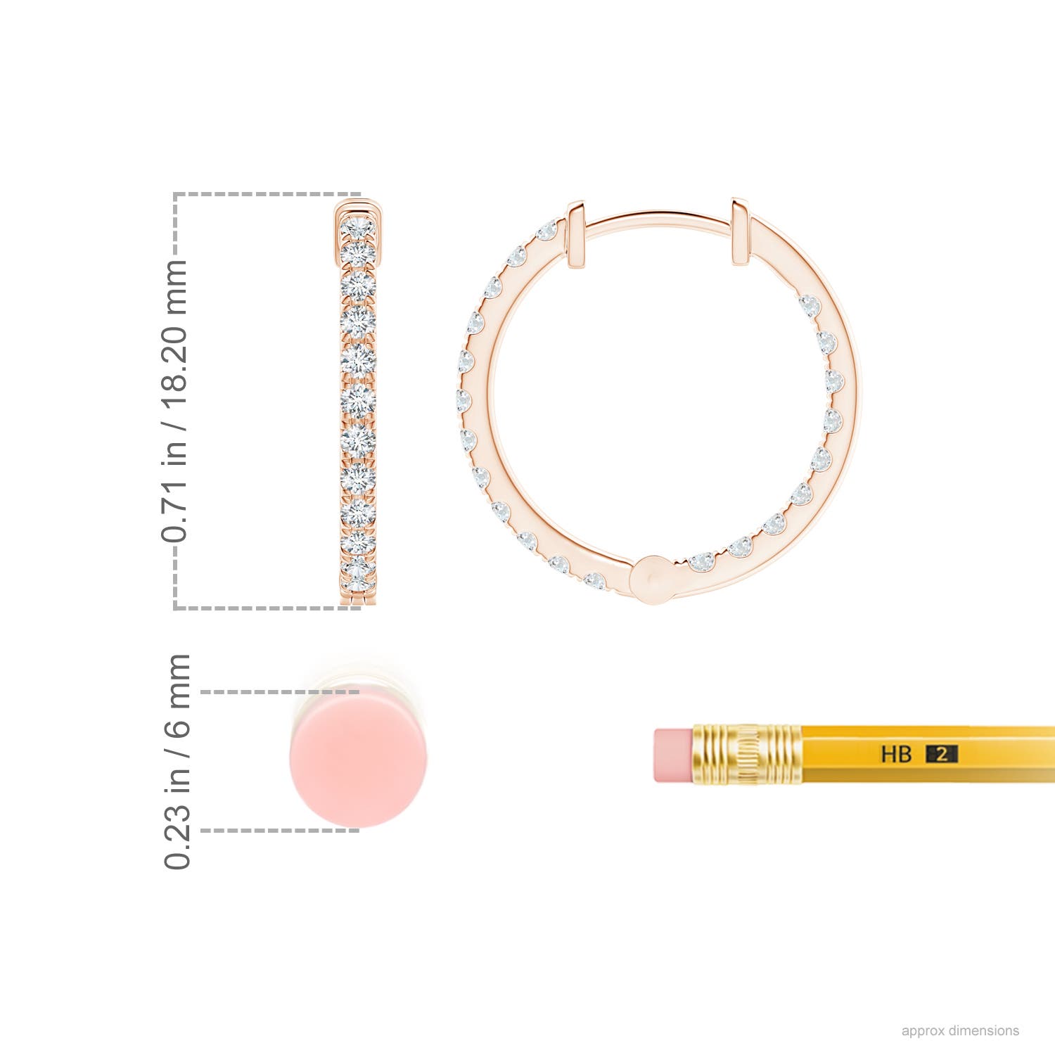 G, VS2 / 0.76 CT / 14 KT Rose Gold