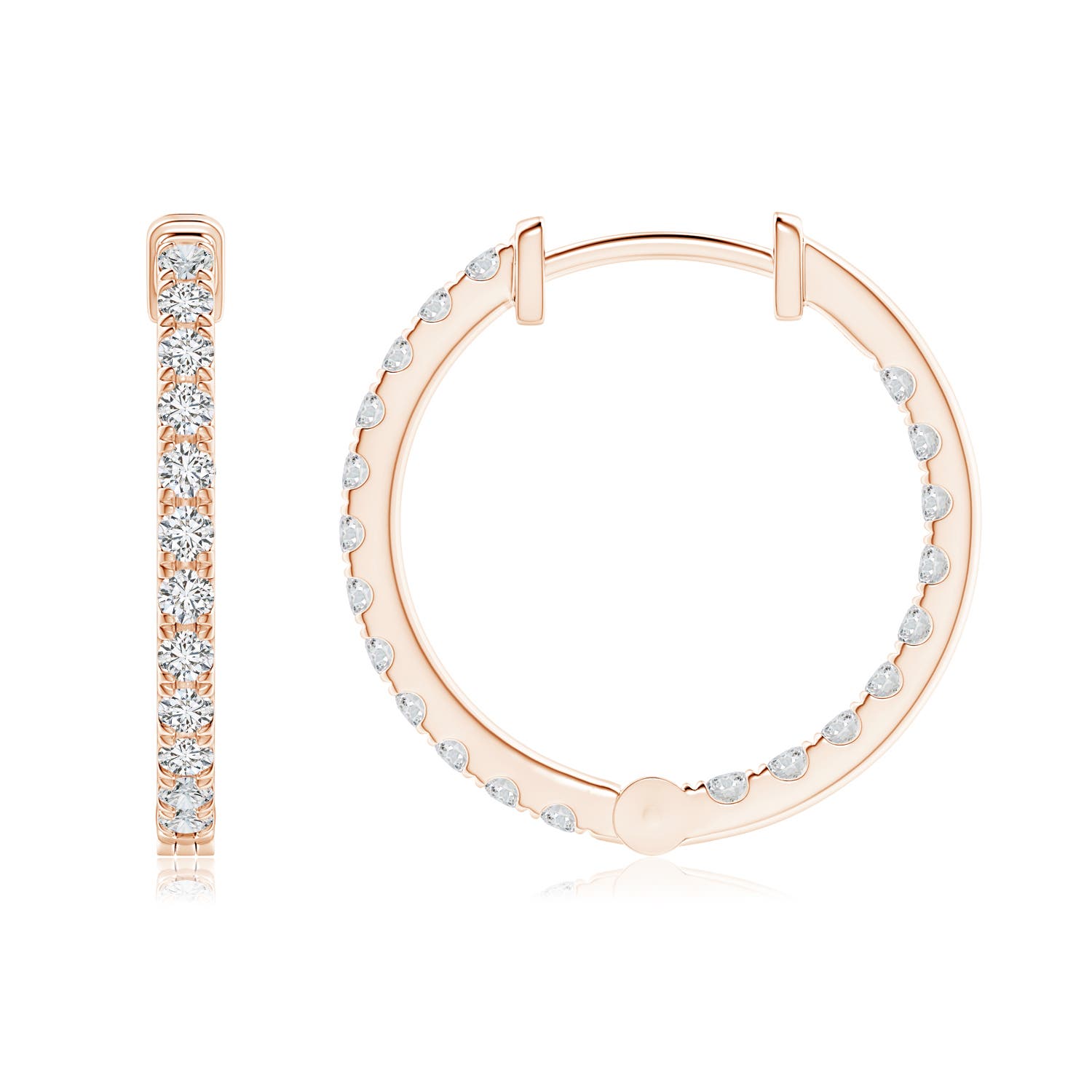 H, SI2 / 0.76 CT / 14 KT Rose Gold