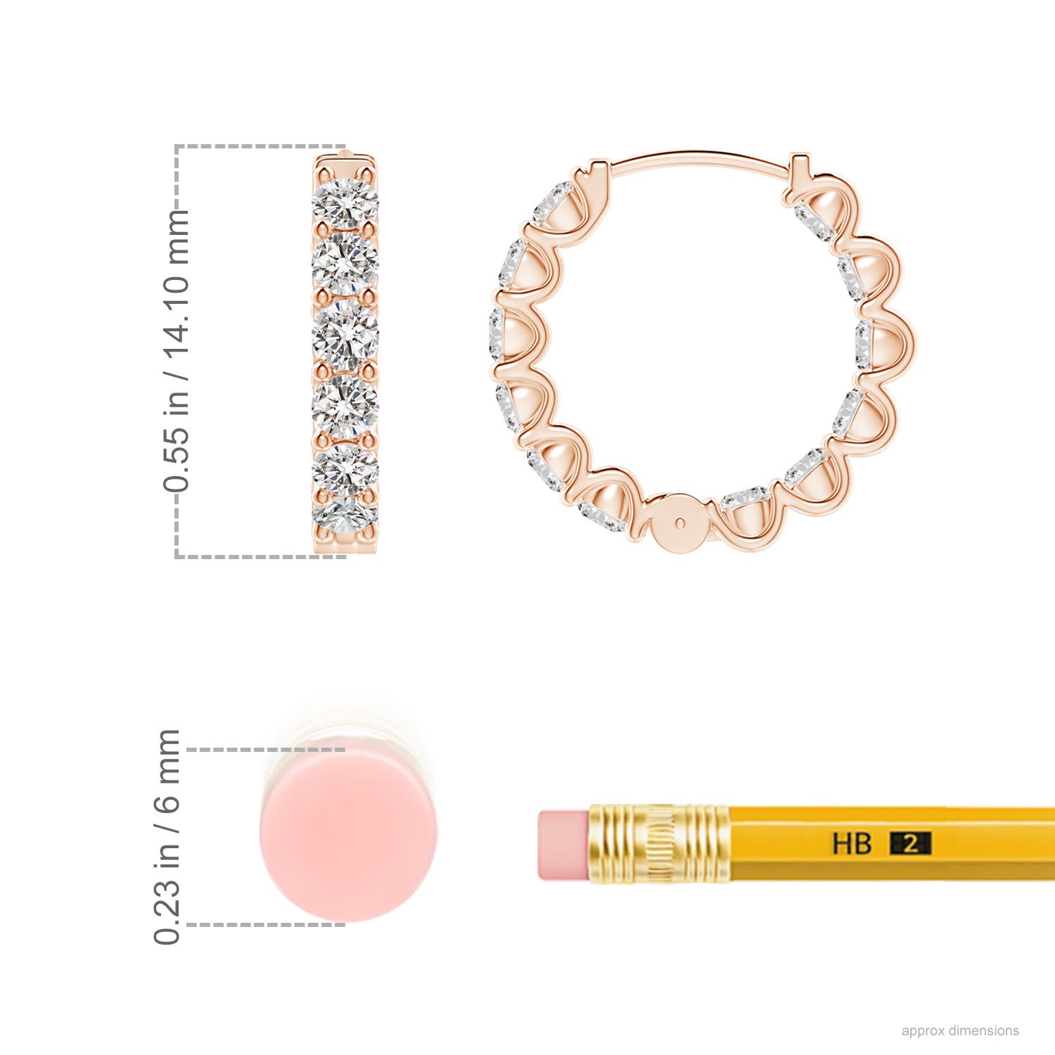 I-J, I1-I2 / 1.01 CT / 14 KT Rose Gold