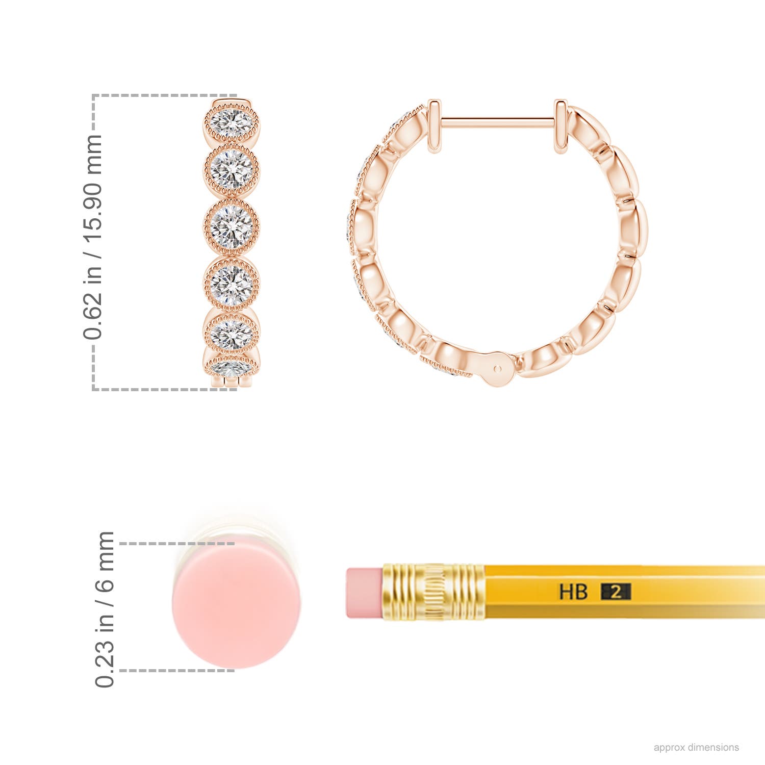 I-J, I1-I2 / 0.5 CT / 14 KT Rose Gold