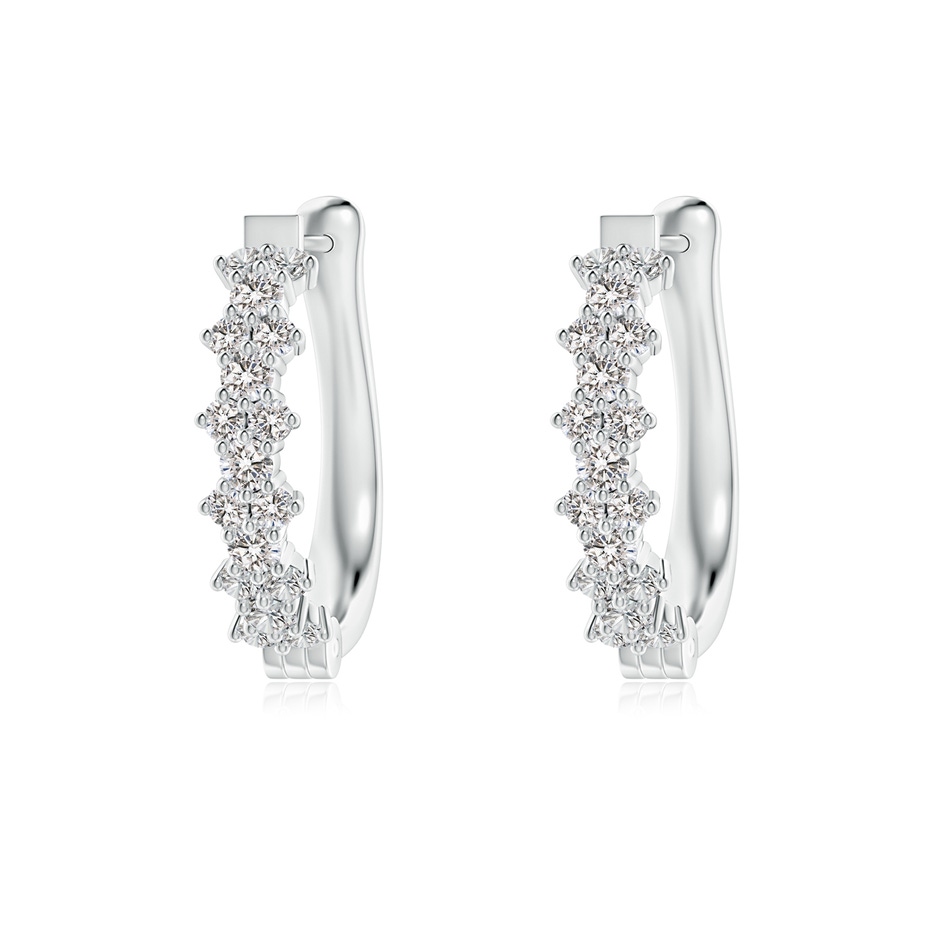 1.8mm IJI1I2 Diamond Garland Hoop Earrings in P950 Platinum 