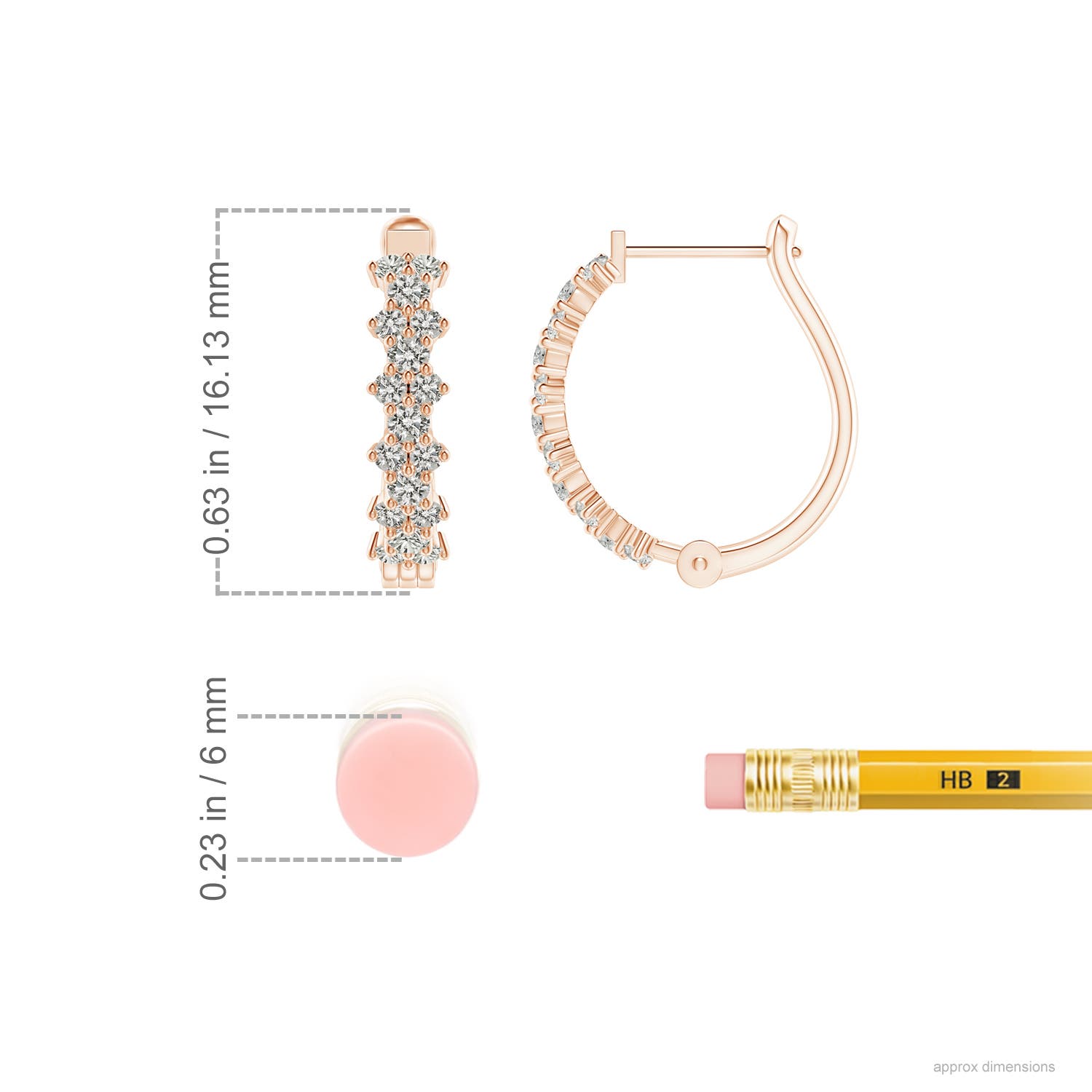 K, I3 / 0.51 CT / 14 KT Rose Gold