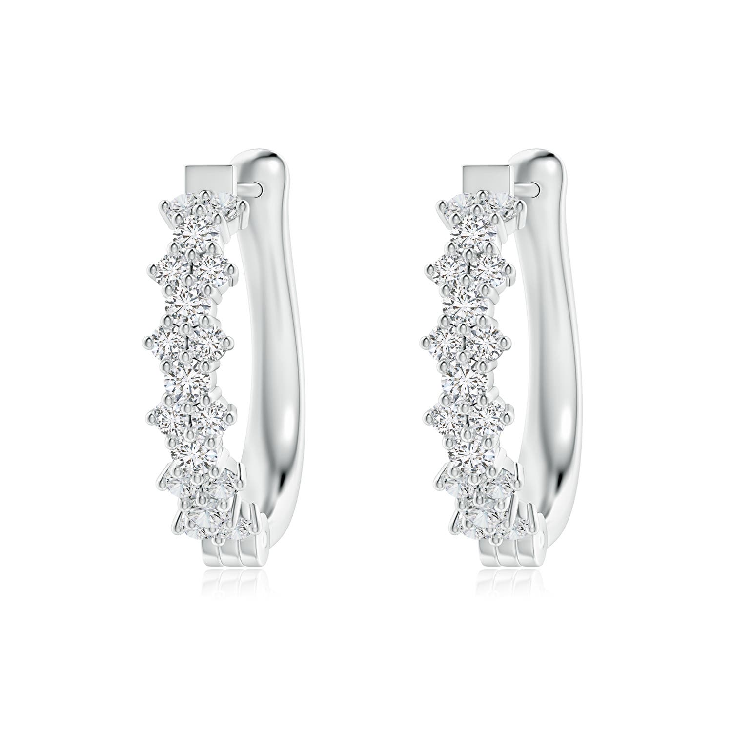 Diamond Garland Hoop Earrings | Angara