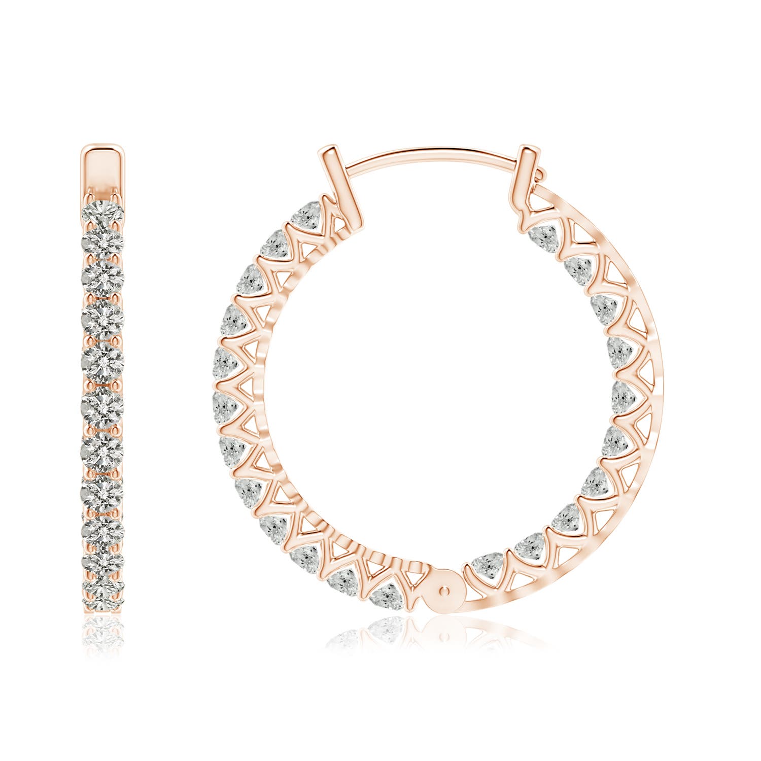 K, I3 / 0.86 CT / 14 KT Rose Gold