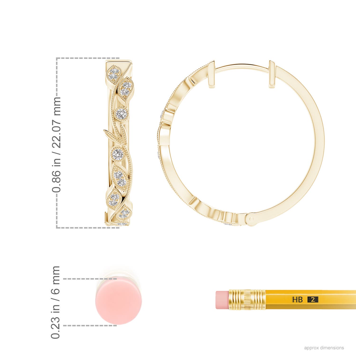 I-J, I1-I2 / 0.17 CT / 14 KT Yellow Gold