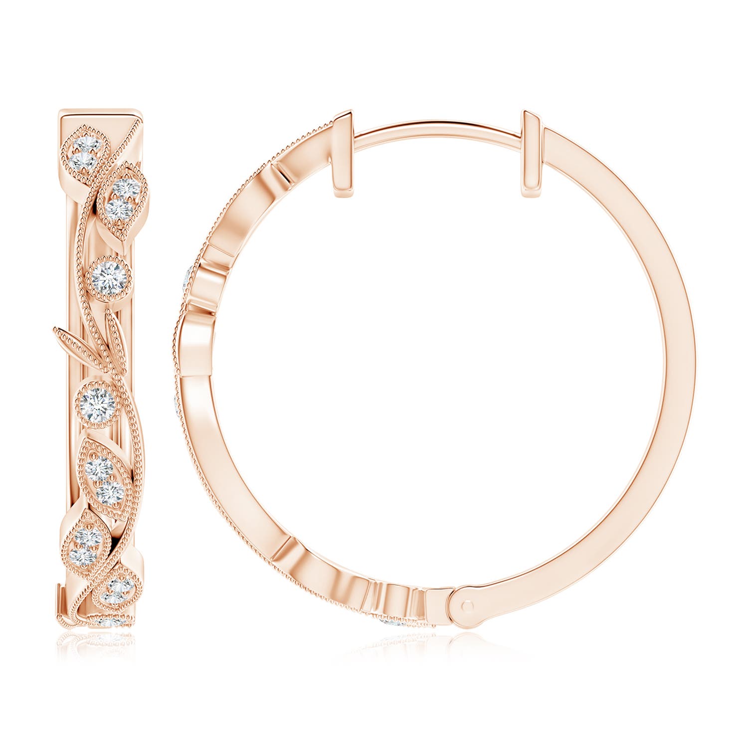 G, VS2 / 0.25 CT / 14 KT Rose Gold