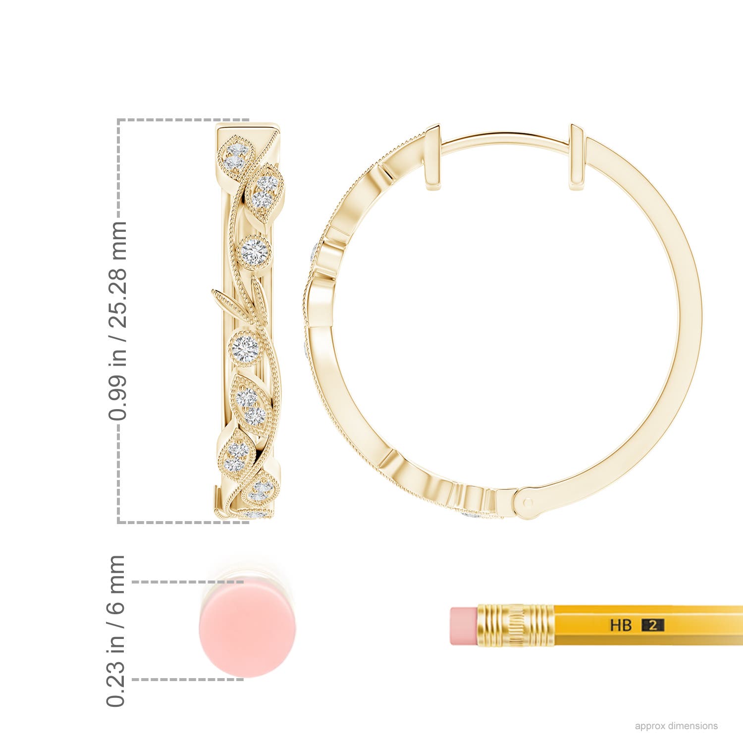 H, SI2 / 0.25 CT / 14 KT Yellow Gold