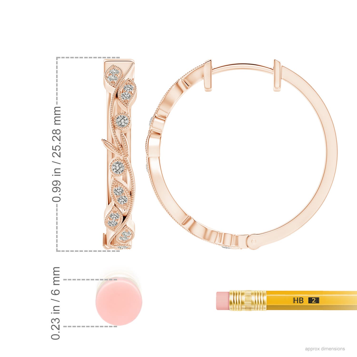 K, I3 / 0.25 CT / 14 KT Rose Gold