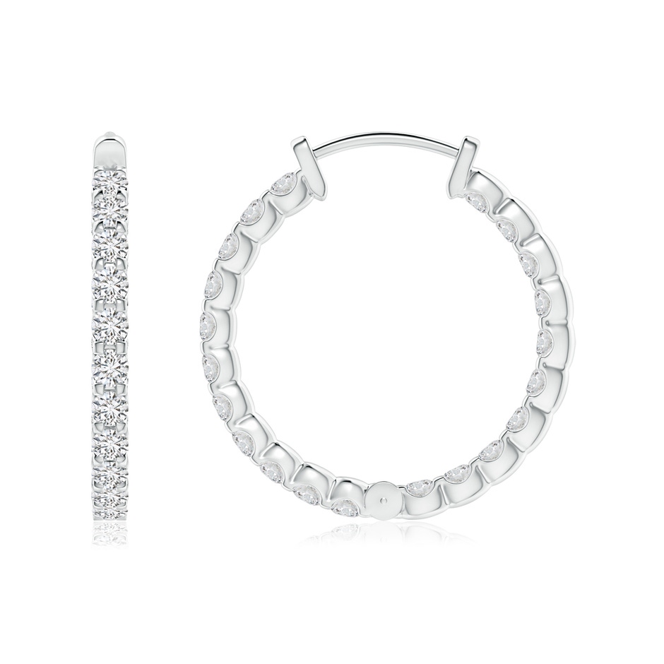 1.75mm HSI2 Prong-Set Diamond Inside Out Hoop Earrings in White Gold side 199