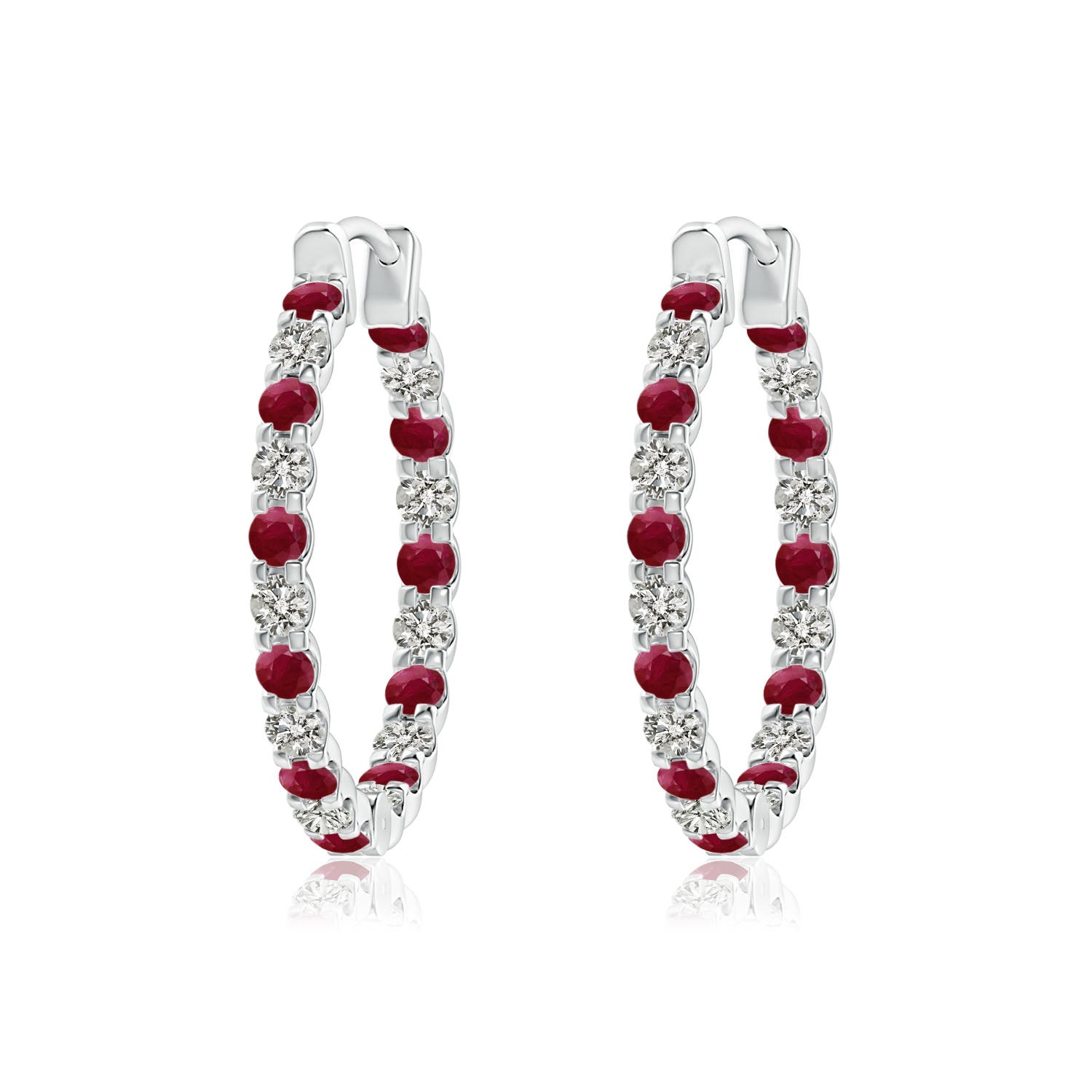 A - Ruby / 1.19 CT / 14 KT White Gold