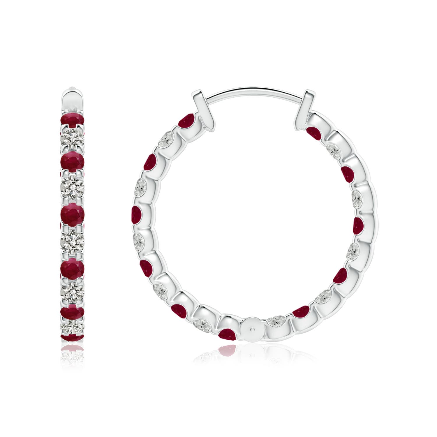 A - Ruby / 1.19 CT / 14 KT White Gold